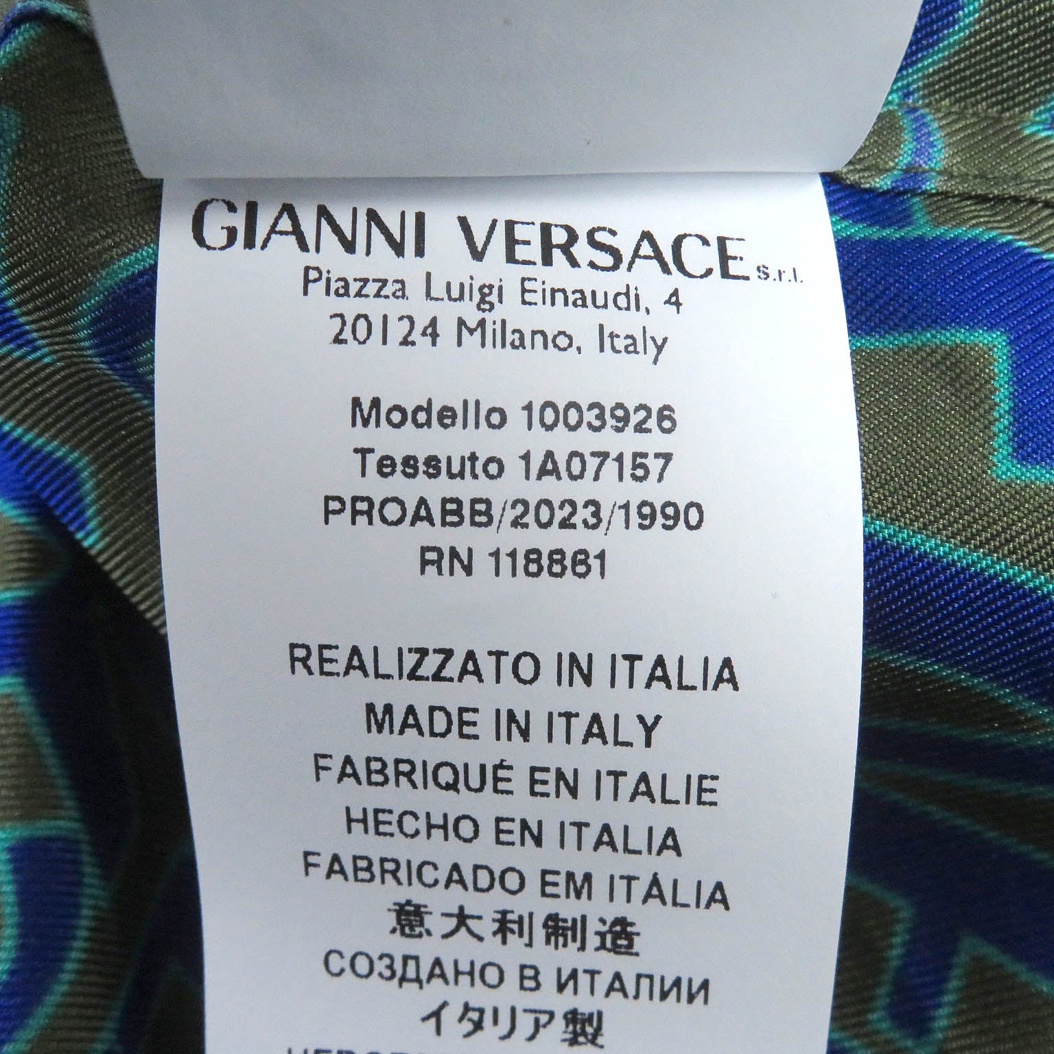 Versace Silk Baroque Logo Bowling Shirt