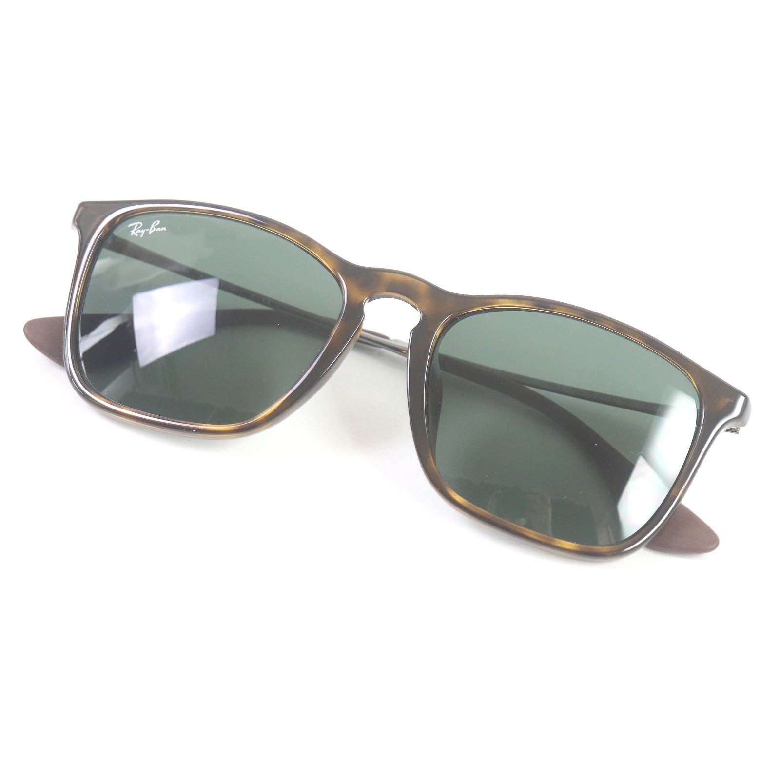 Ray-Ban CHRIS RB4187-F Sunglasses Brown Marble