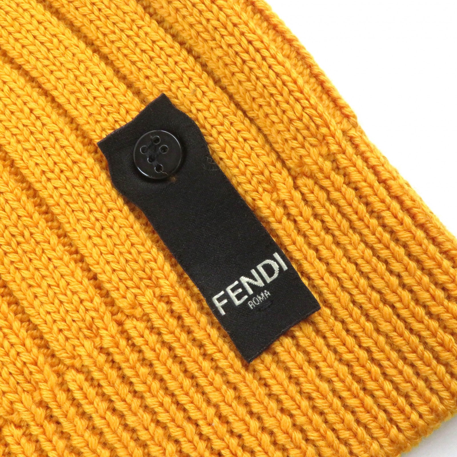 FENDI Wool Embroidered Logo Knit Shirt