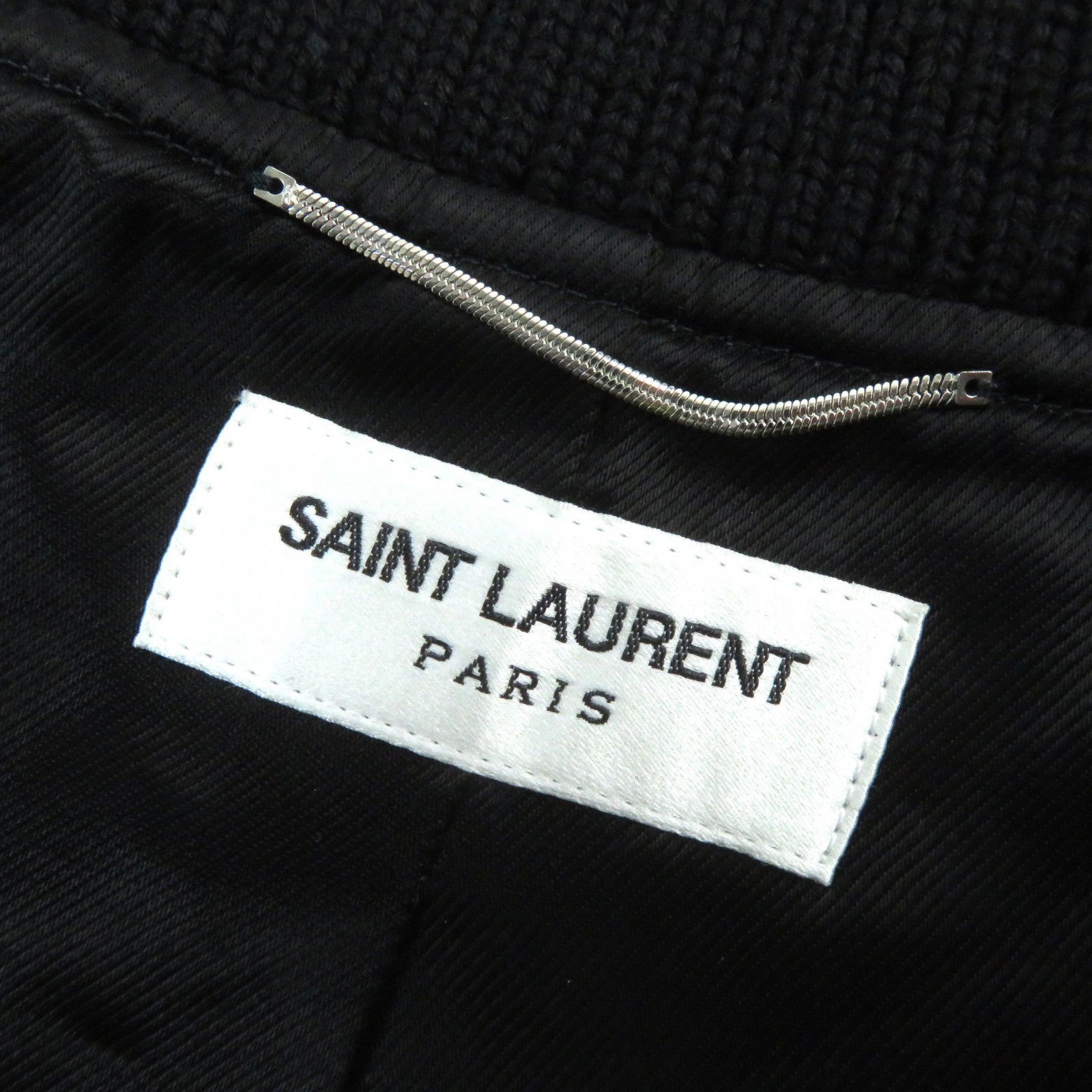 Saint Laurent Madras Check Satin Teddy Jacket