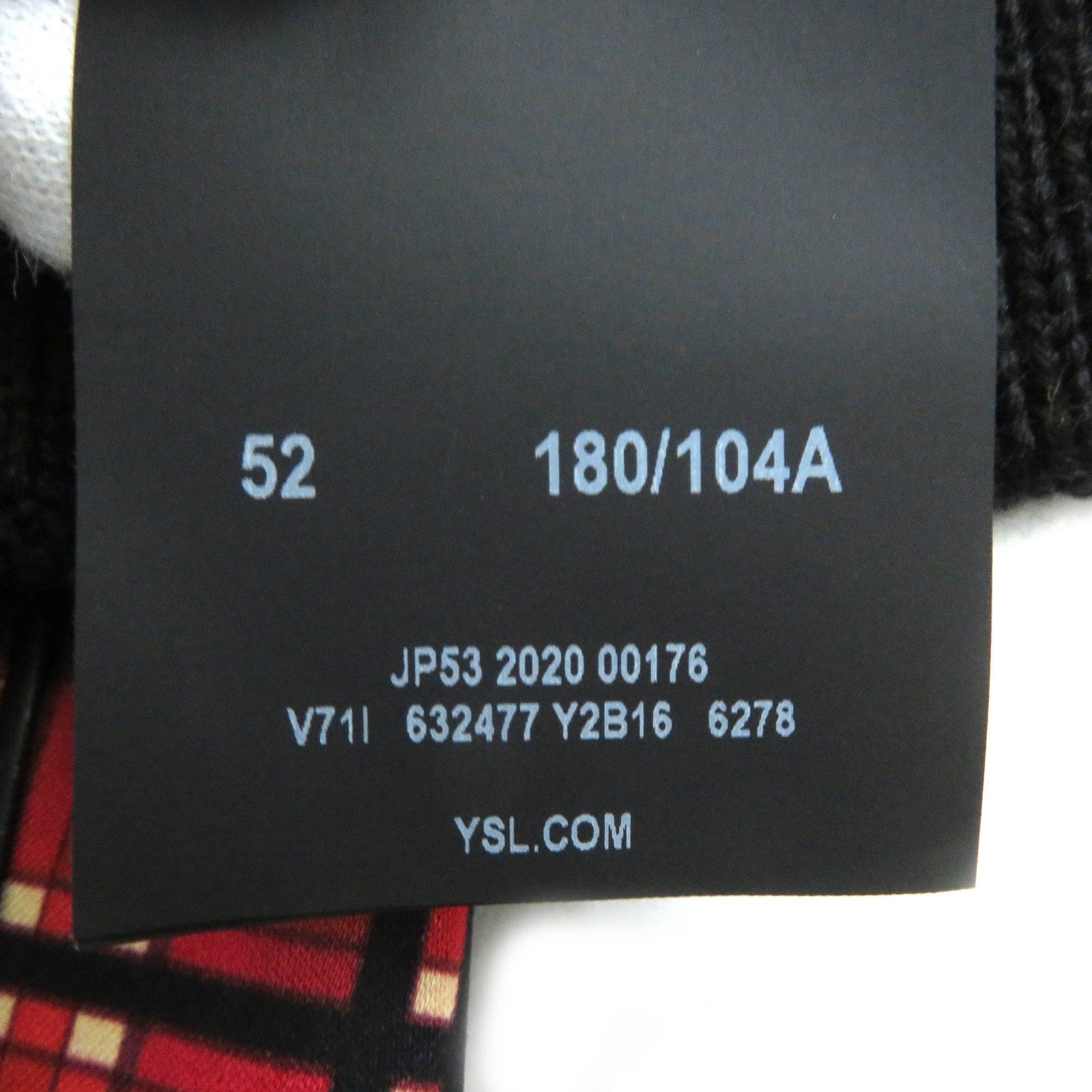 Saint Laurent Madras Check Satin Teddy Jacket