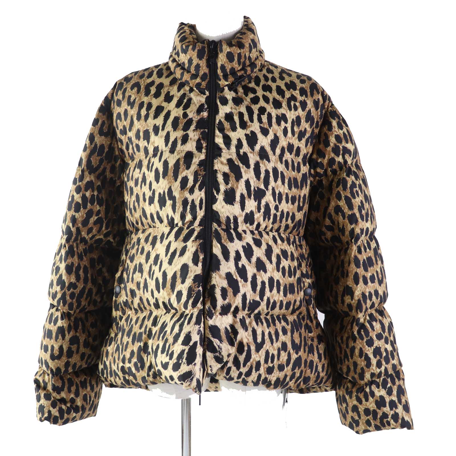 Balenciaga Leopard Print Padded Jacket Women