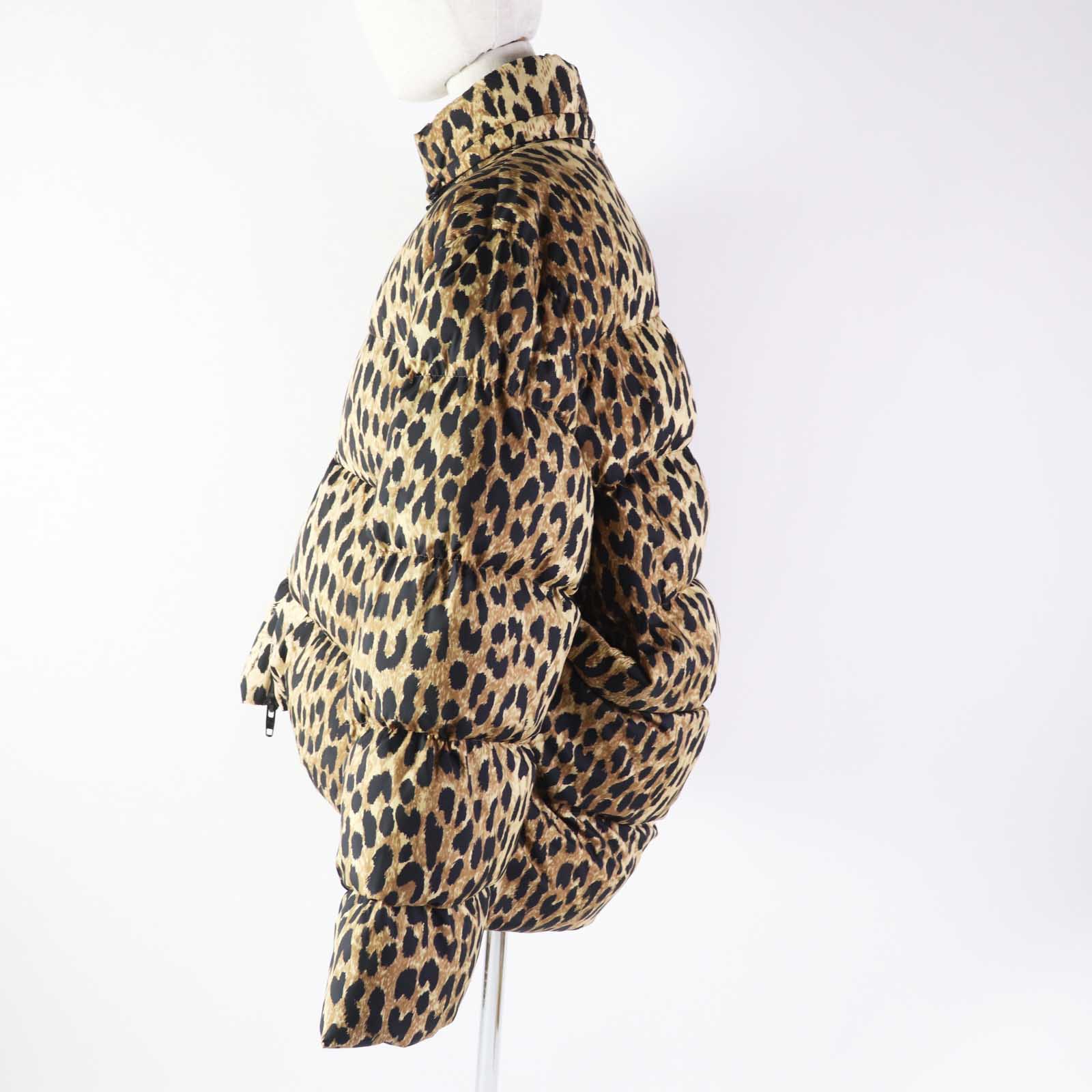 Balenciaga Leopard Print Padded Jacket Women