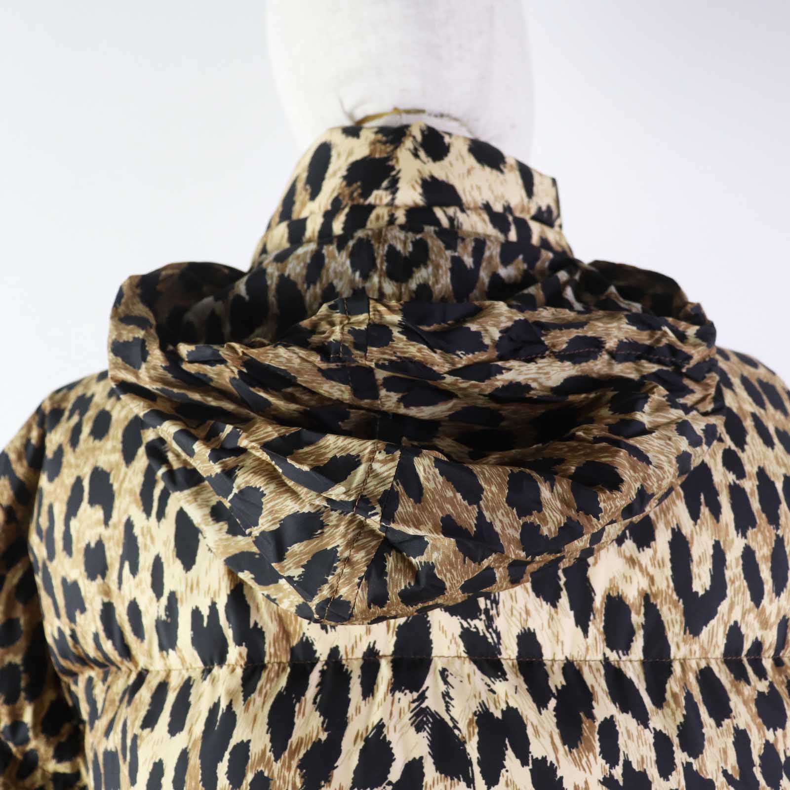 Balenciaga Leopard Print Padded Jacket Women