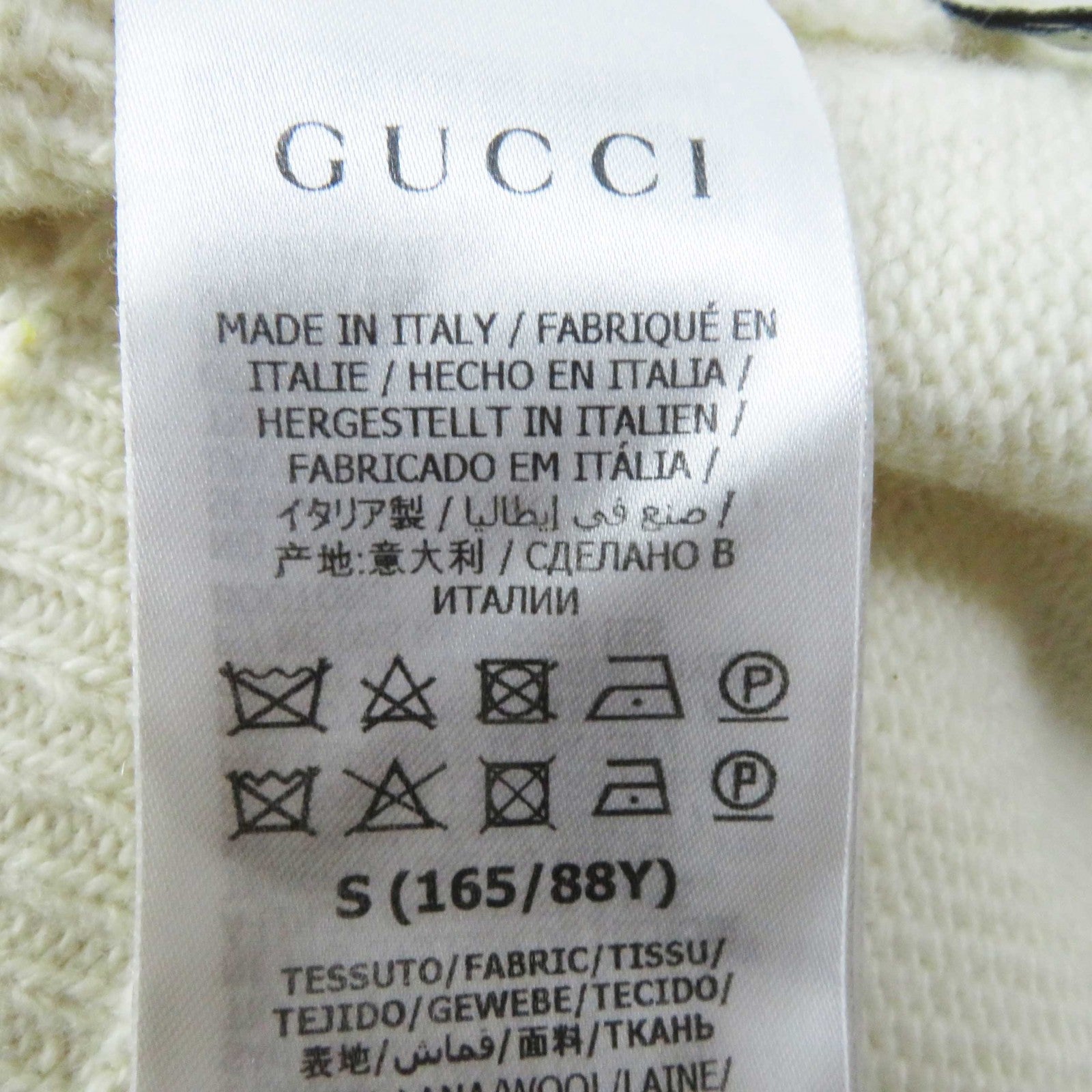 GUCCI Wool G Embroidery Knit Dress Ivory S