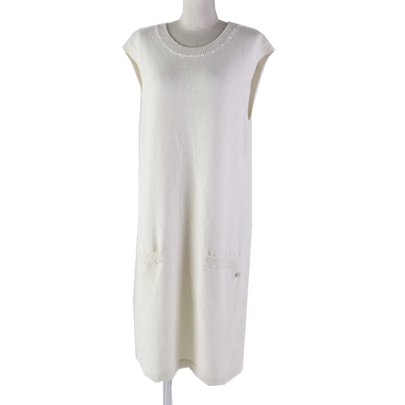 Chanel Cotton Cashmere Sleeveless Knit Dress