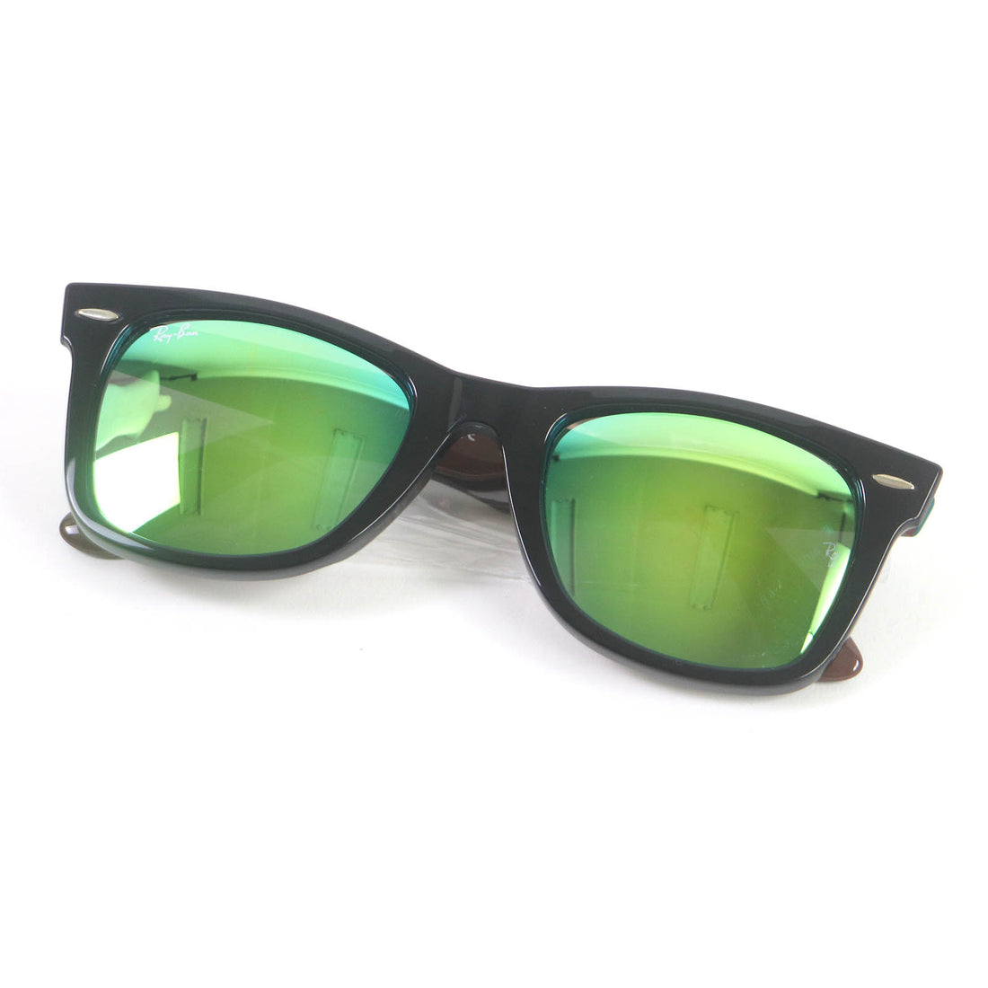 Ray-Ban RB2140-F WAYFARER Sunglasses Black Green