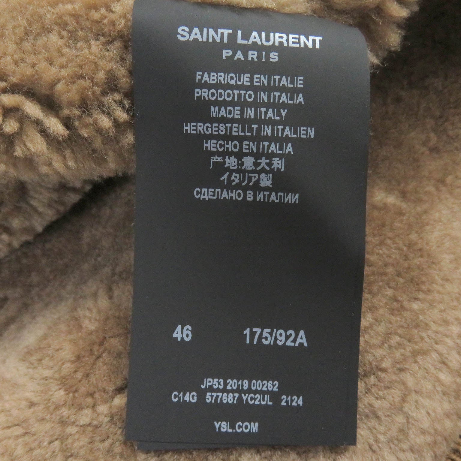 Saint Laurent Leather Mouton Suede Bomber Jacket