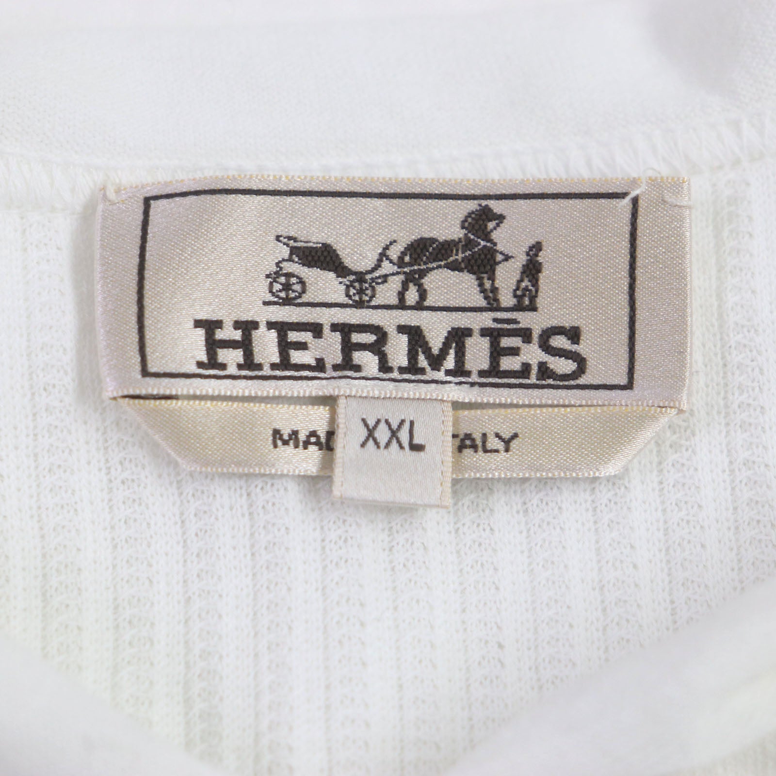 Hermes Cotton Border Knit Parker XXL