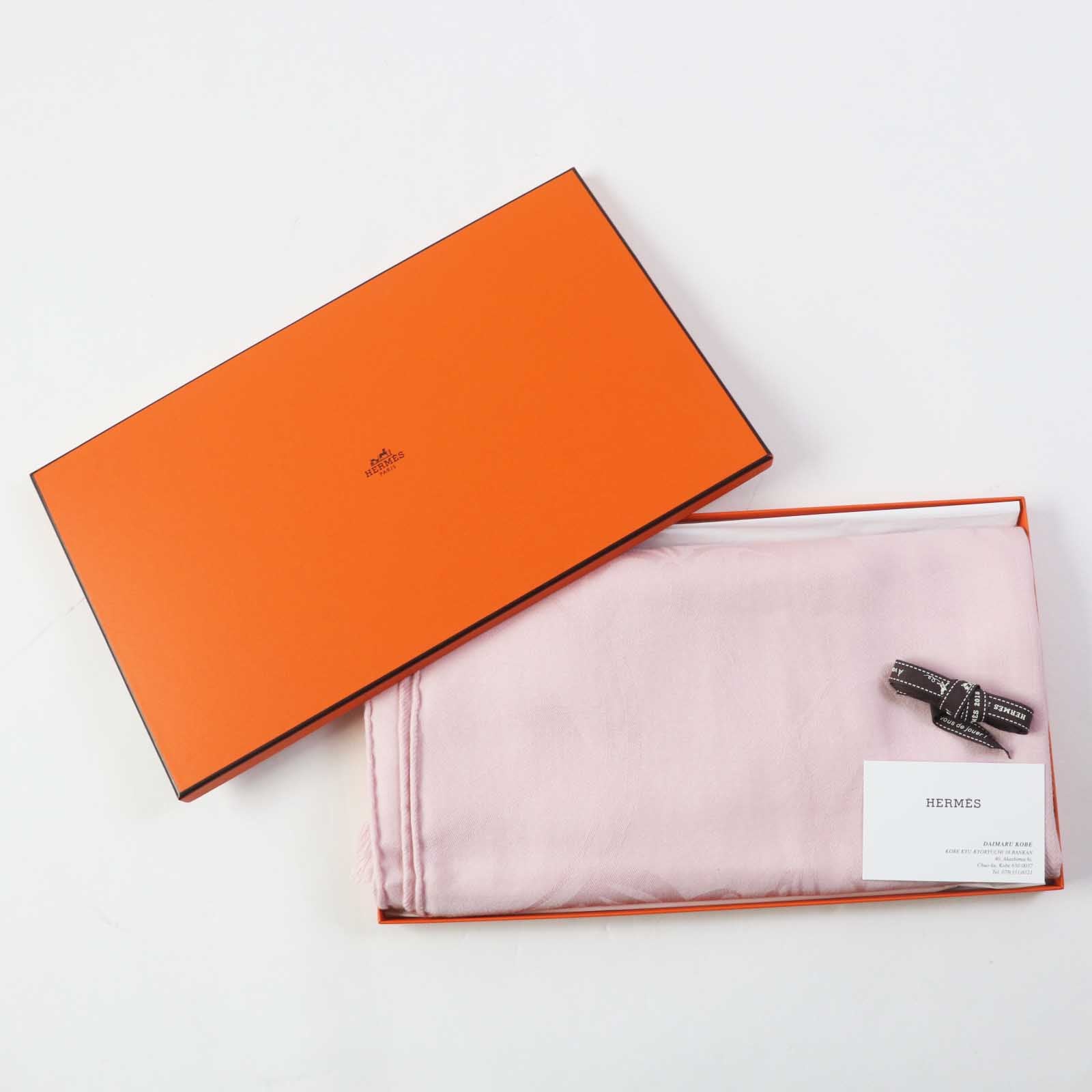 Hermes Etoile New Libris Cashmere Silk Shawl