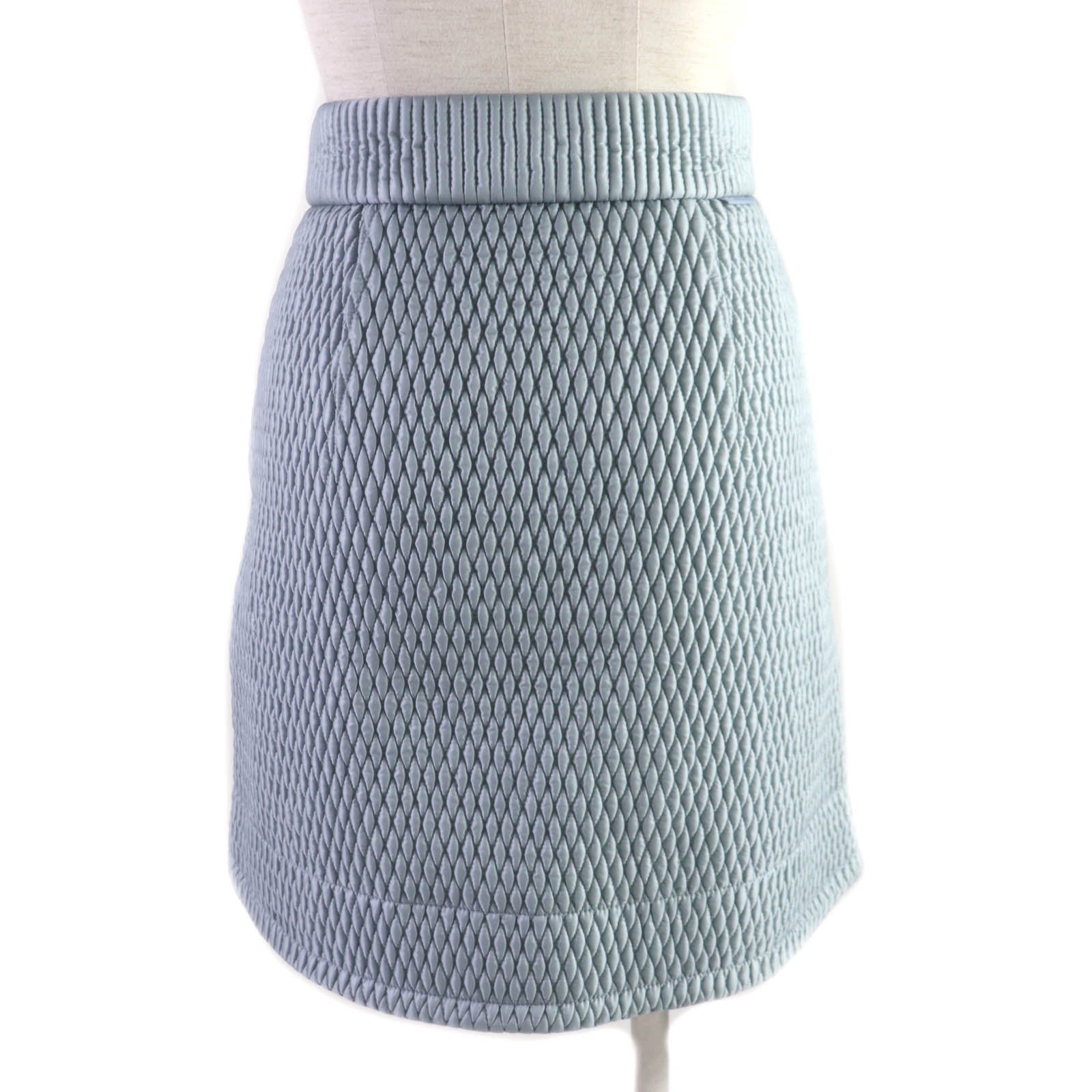 Moncler GONNA Nylon Skirt Light Blue Women