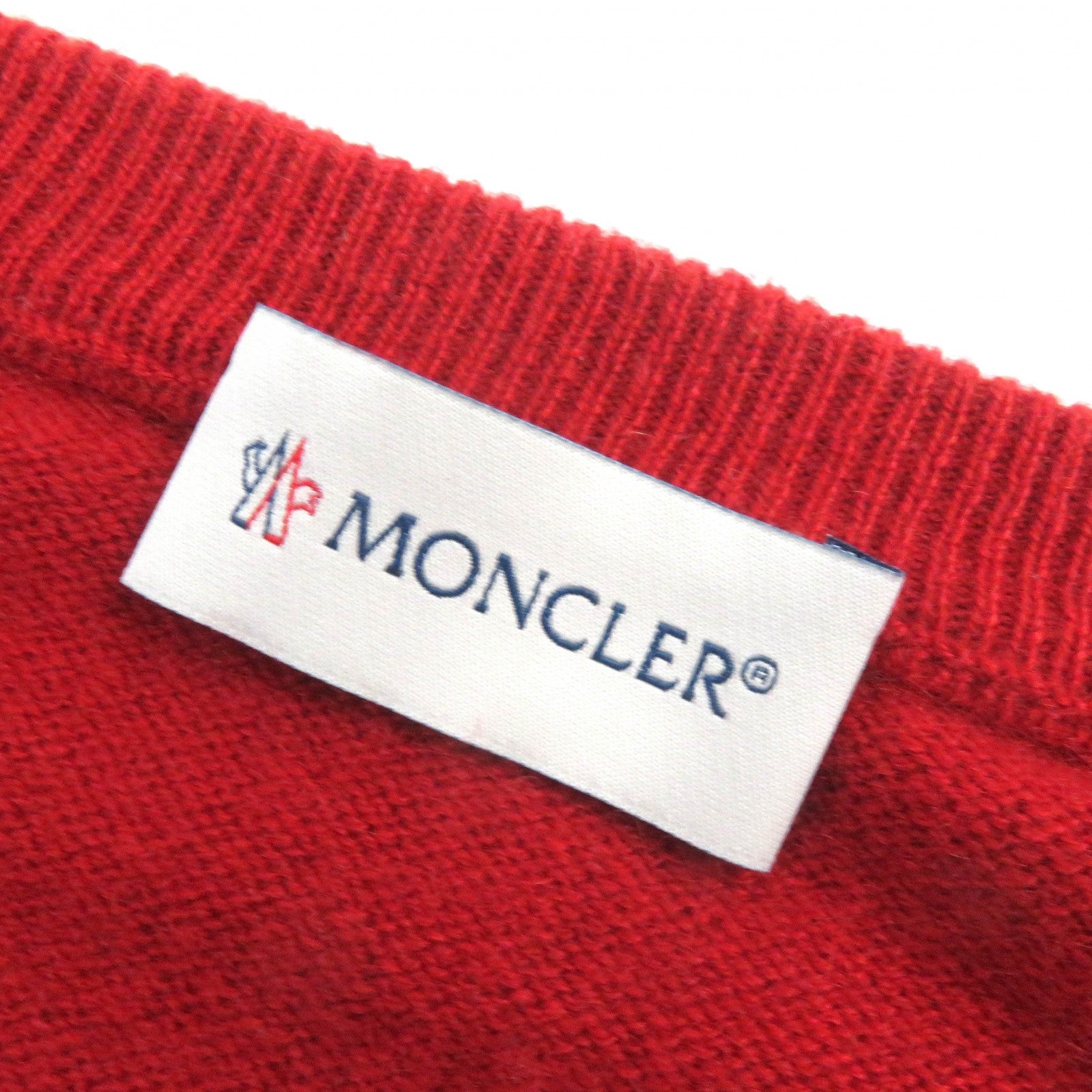 Moncler Cashmere Knit Sweater Red L