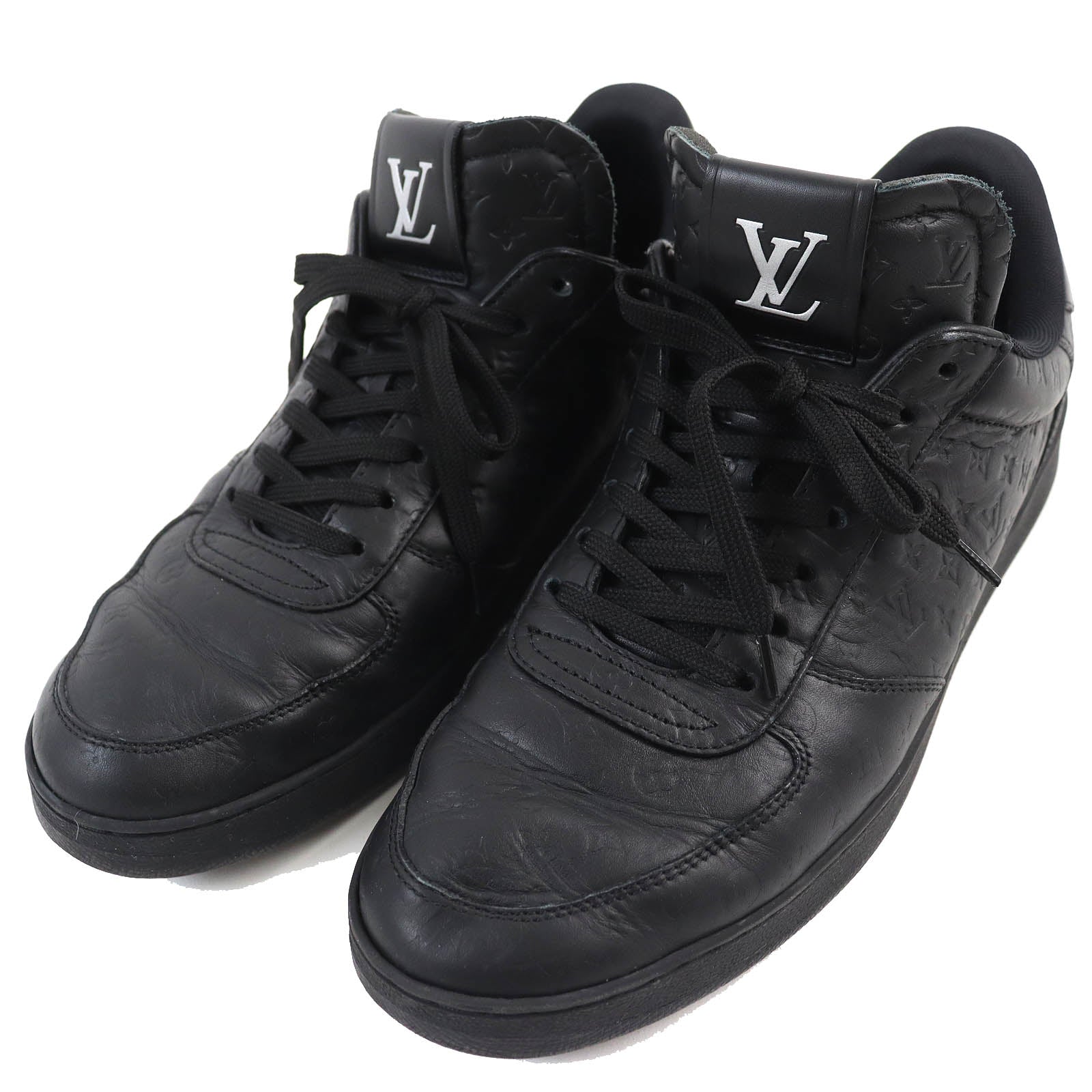 Louis Vuitton Rivoli Monogram Sneakers Black 7.5