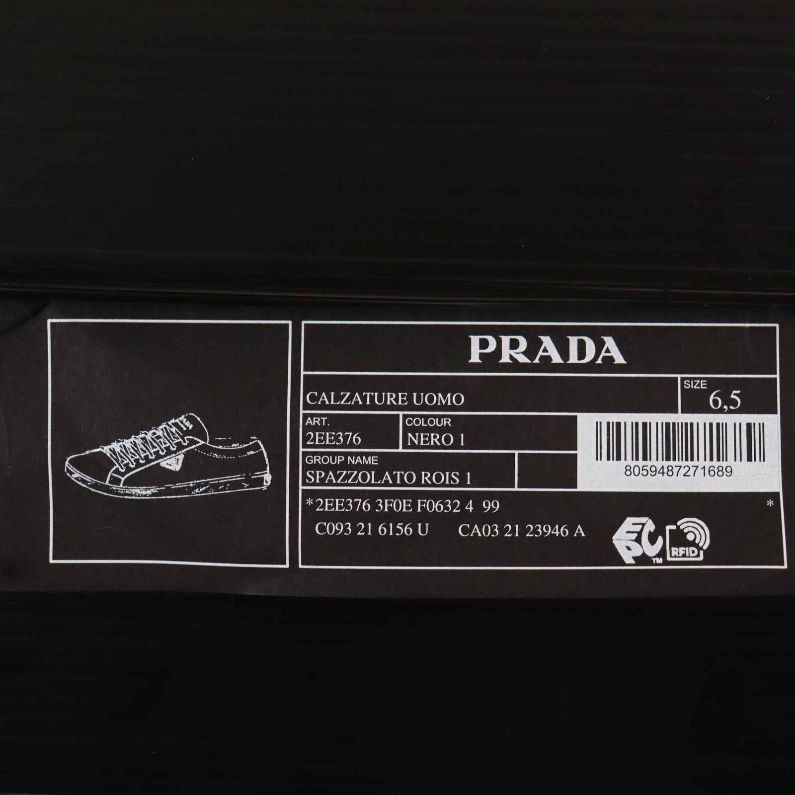 Prada Leather Sneakers 6.5 Italy