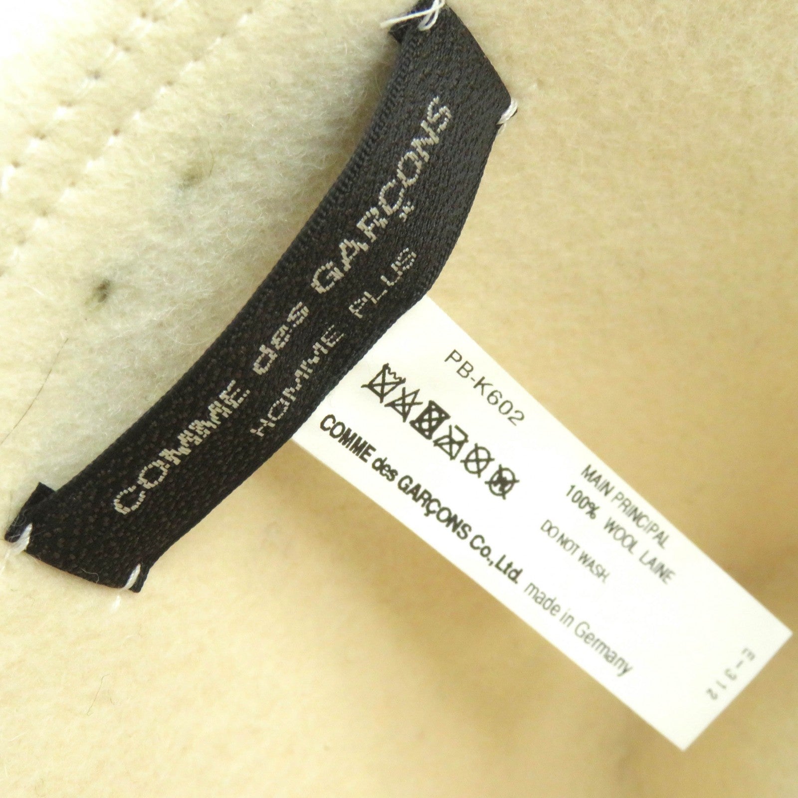 COMME des GARCONS SCHA Wool Hat Ivory M