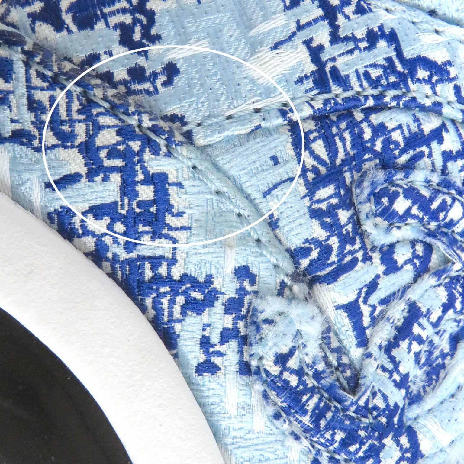 Chanel COCO Mark Fabric Sneakers Blue 36