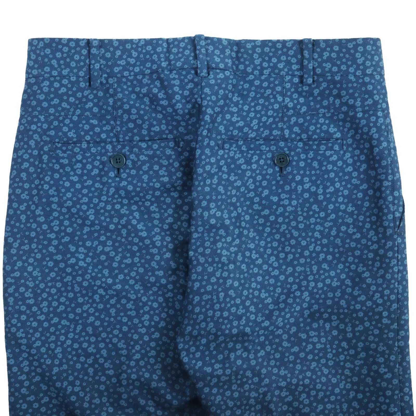 Hermes Floral Print Chino Pants Blue 38