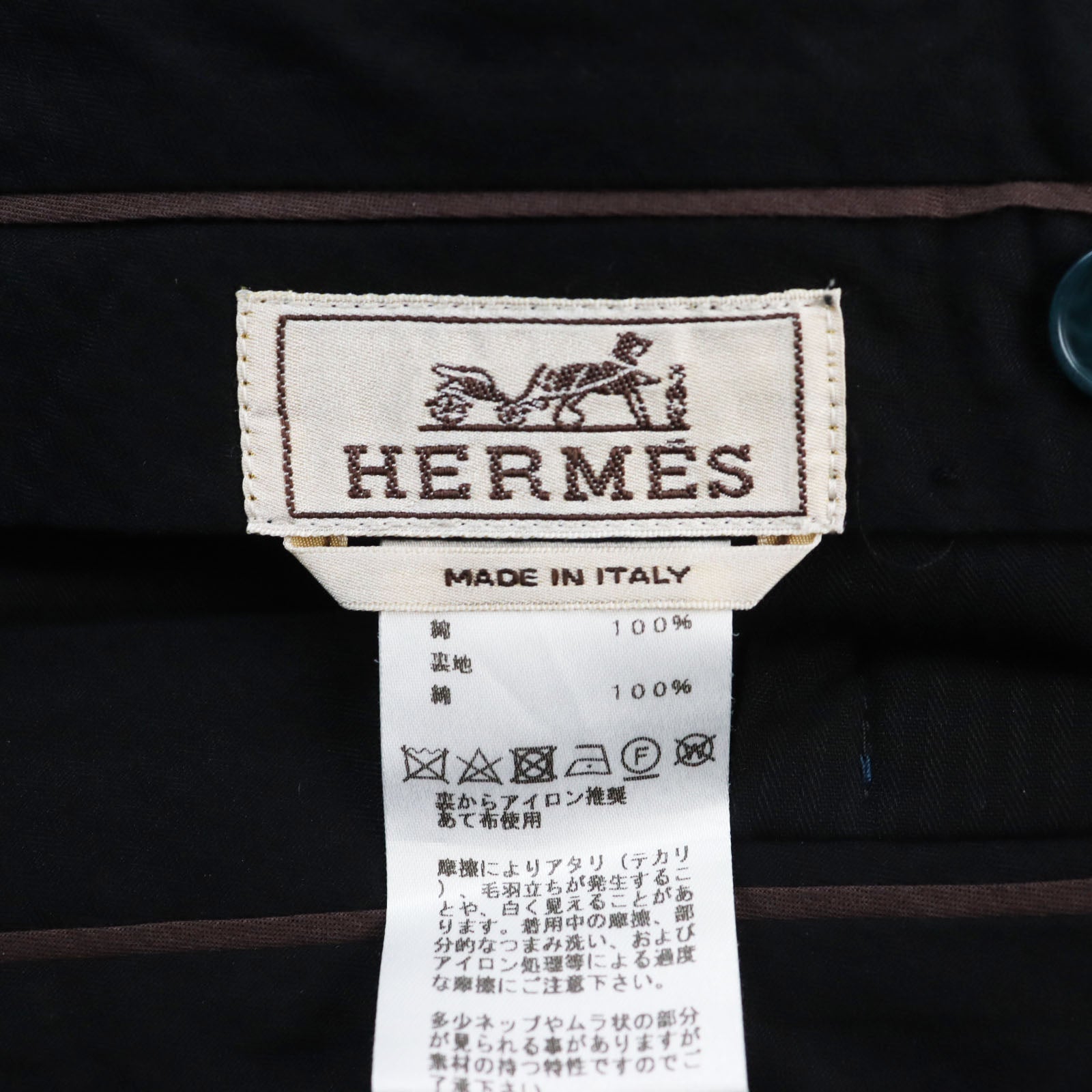 Hermes Floral Print Chino Pants Blue 38