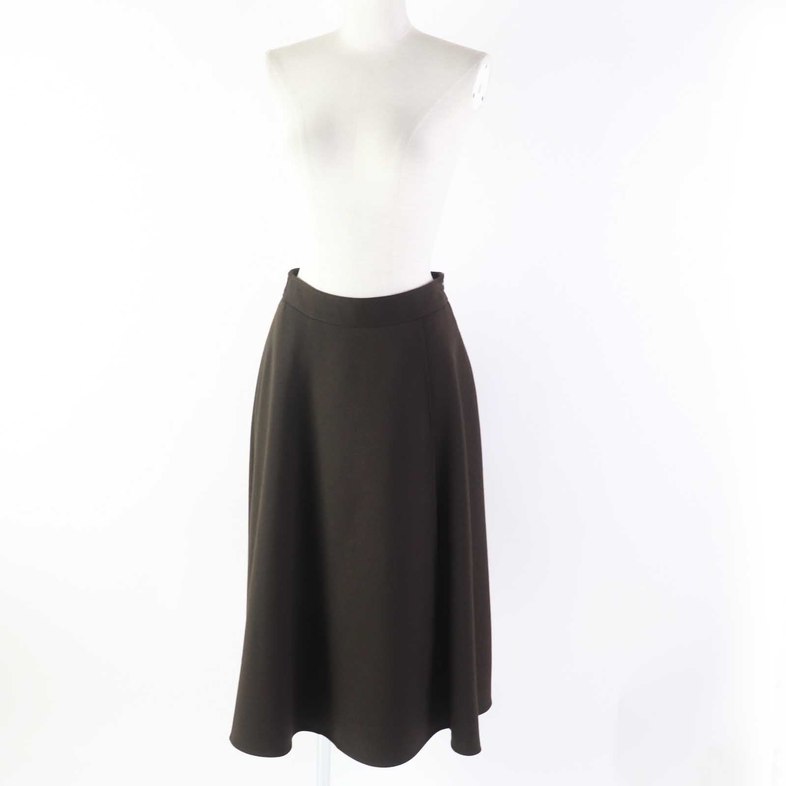 FOXEY NEW YORK Flare Long Skirt Dark Brown