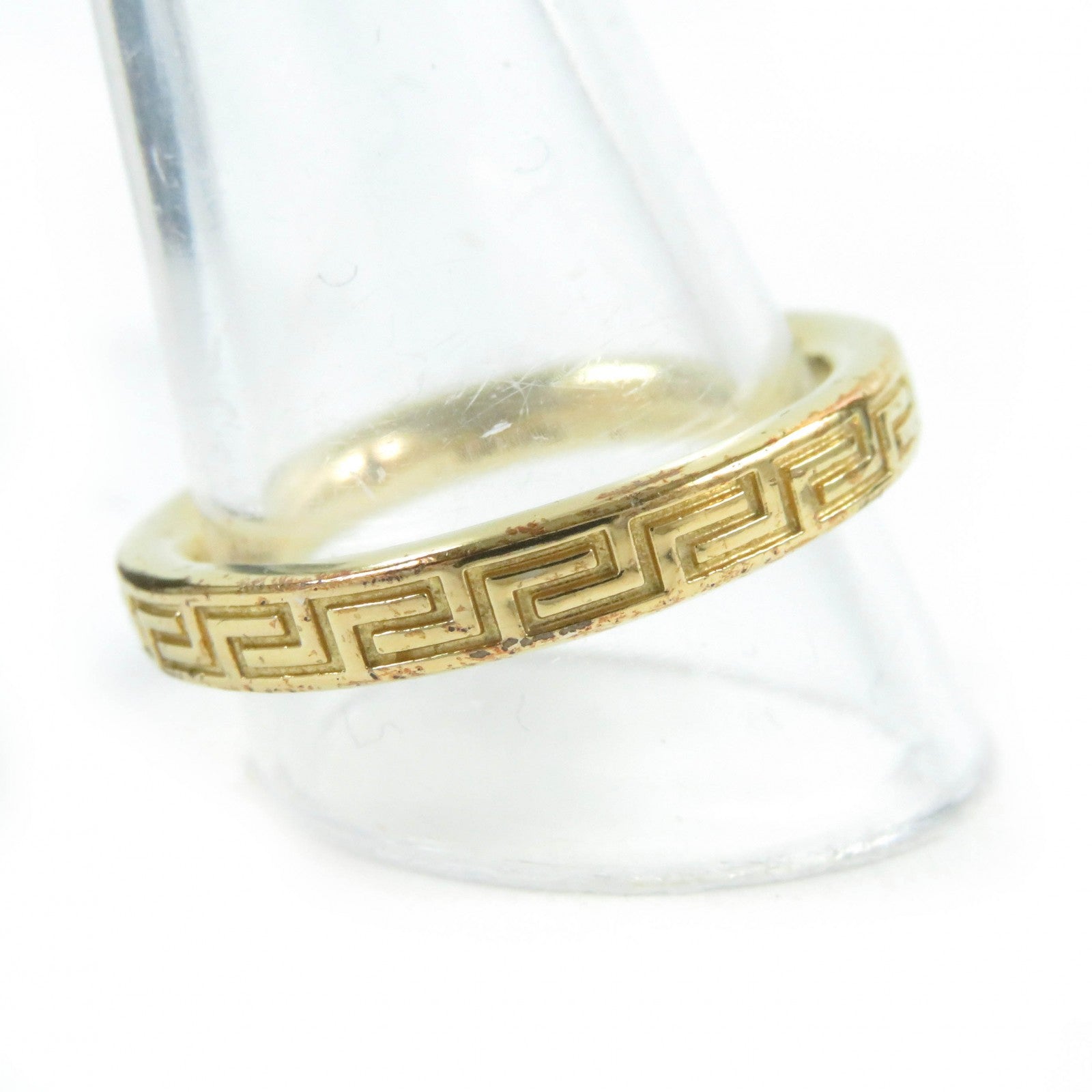 Versace Greek Key Ring Gold 25 Made in Italy