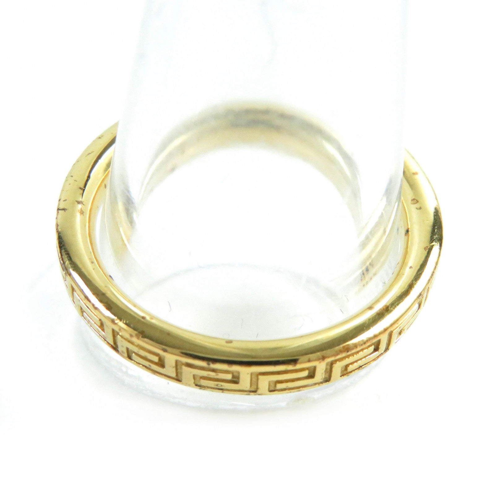 Versace Greek Key Ring Gold 25 Made in Italy