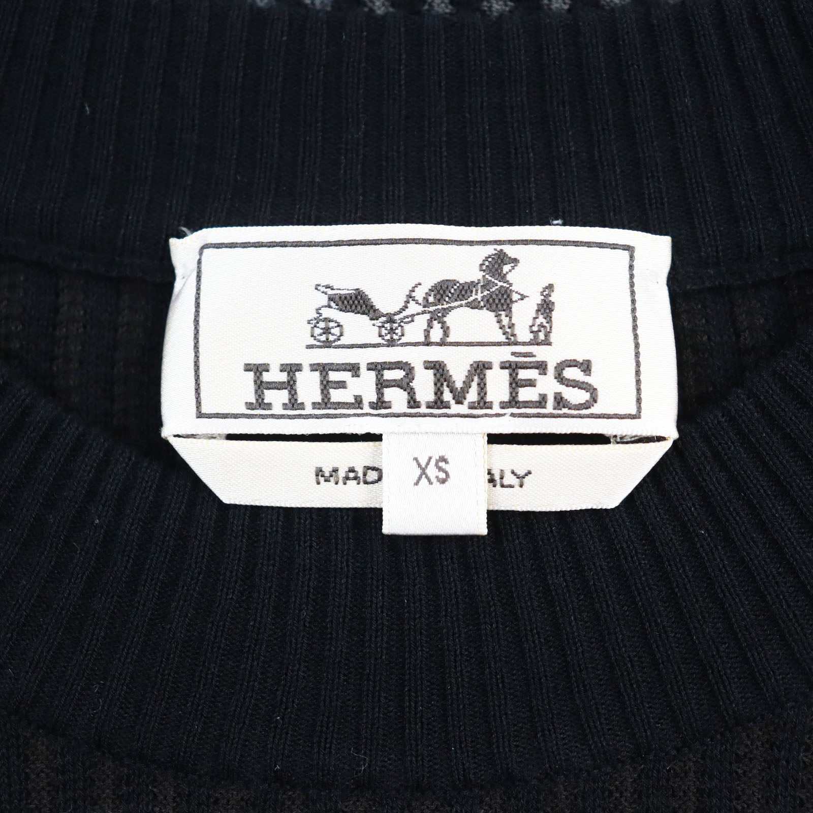 Hermes Cotton Stripe Crew Neck T-Shirt XS