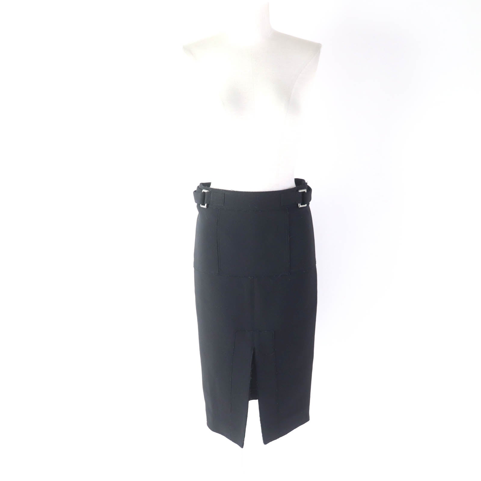 TOM FORD Wool Polyurethane Tight Skirt Black 36