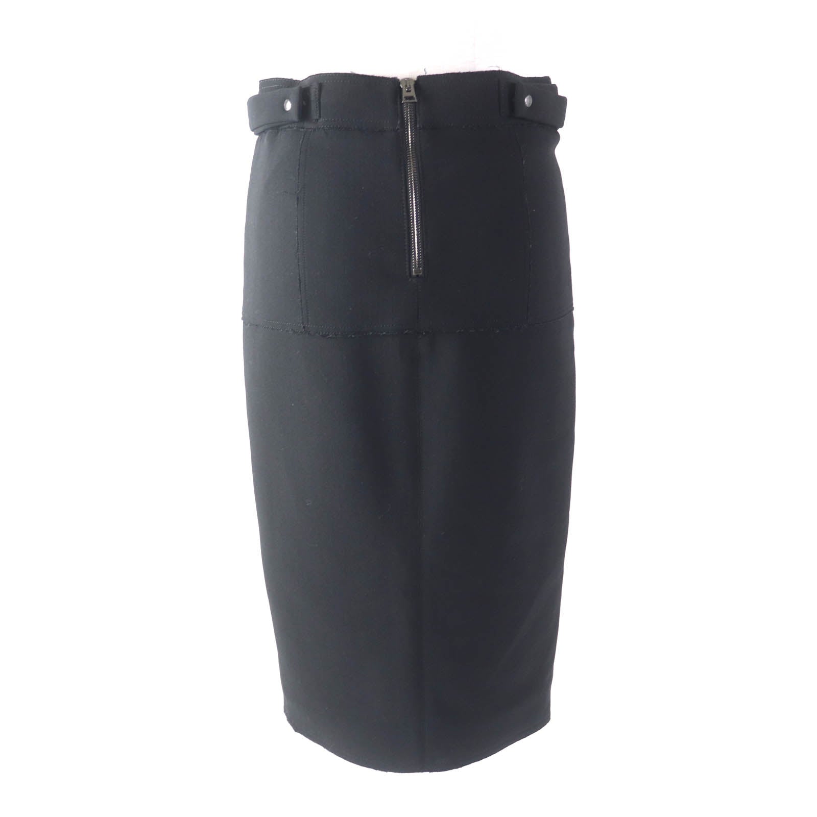 TOM FORD Wool Polyurethane Tight Skirt Black 36