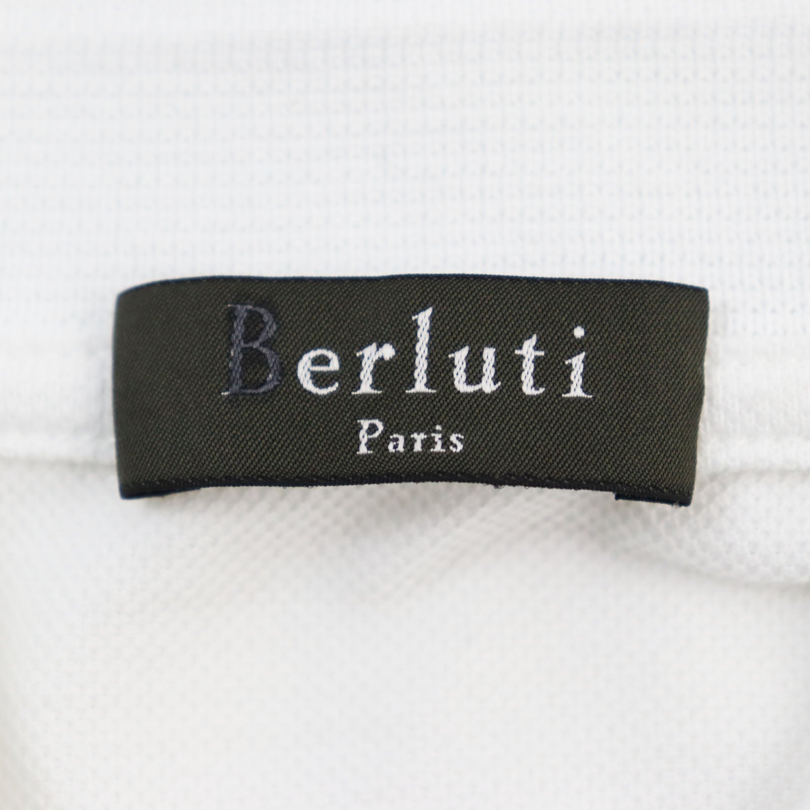 Berluti Cotton Leather Short Sleeve Polo Shirt S