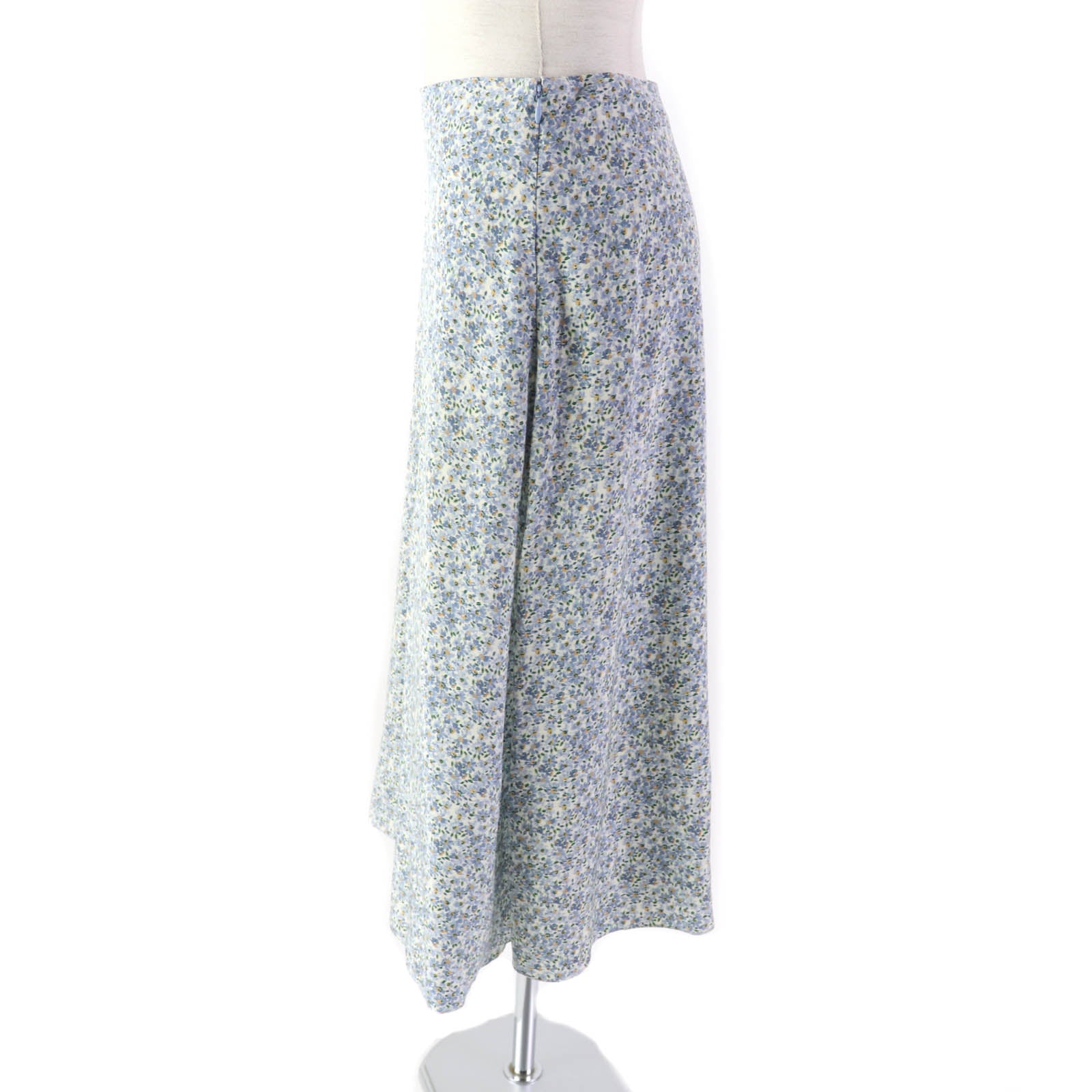 Celine Silk Floral Print Long Skirt Women