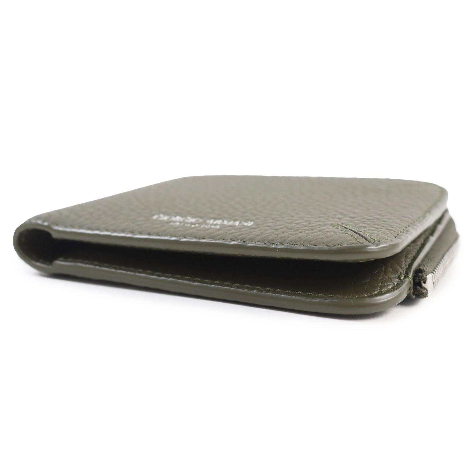 Giorgio Armani Calfskin Compact Bifold Wallet