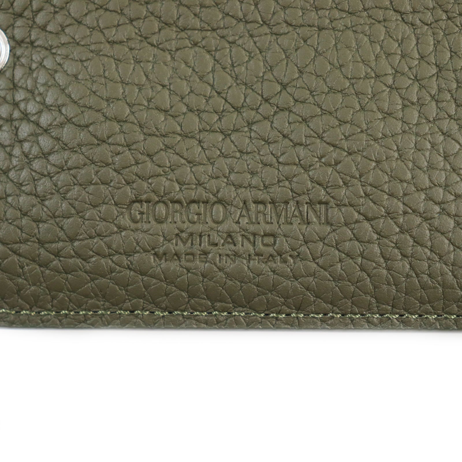 Giorgio Armani Calfskin Compact Bifold Wallet