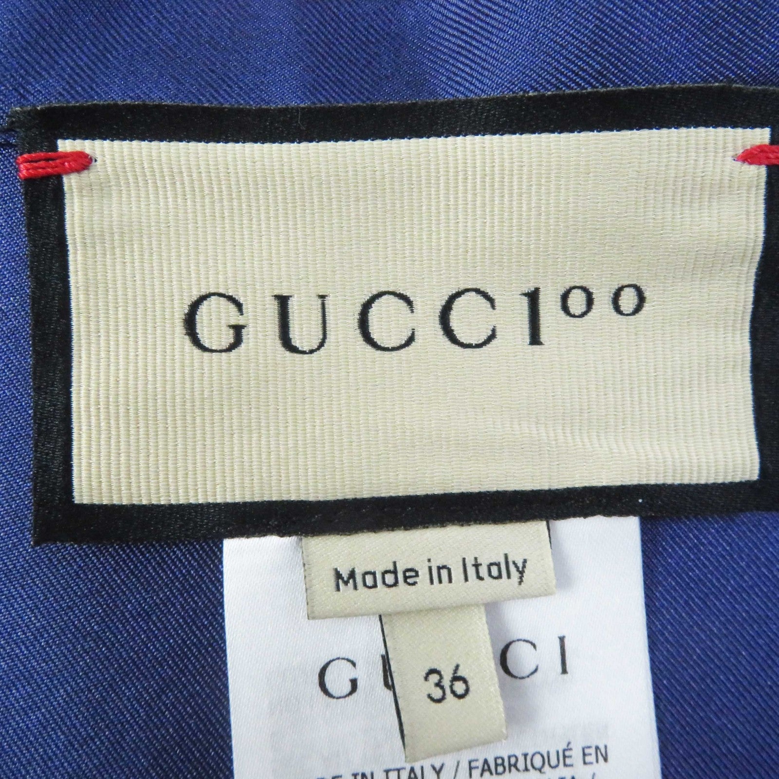 Gucci Silk Logo Floral Wrap Skirt Navy Red 36