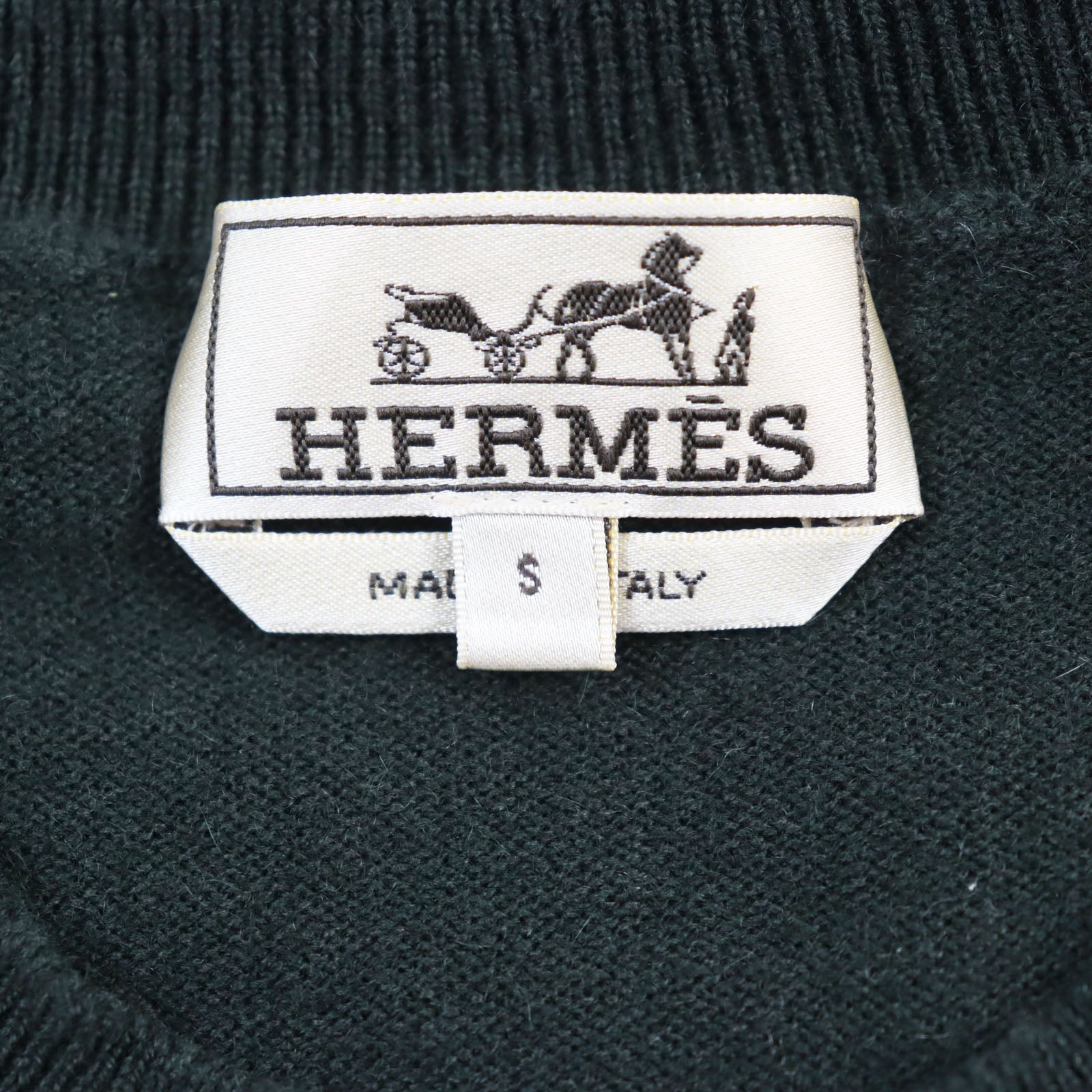 Hermes Cashmere Horse Print Sweater S