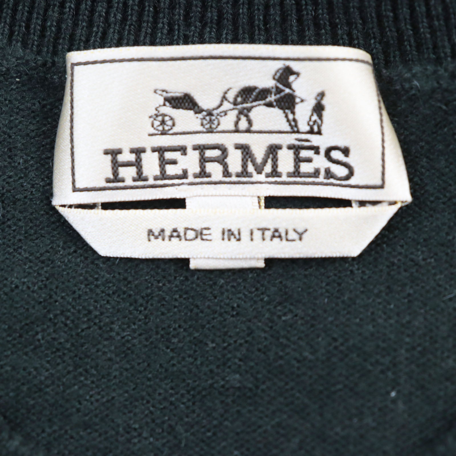 Hermes Cashmere Horse Print Sweater S