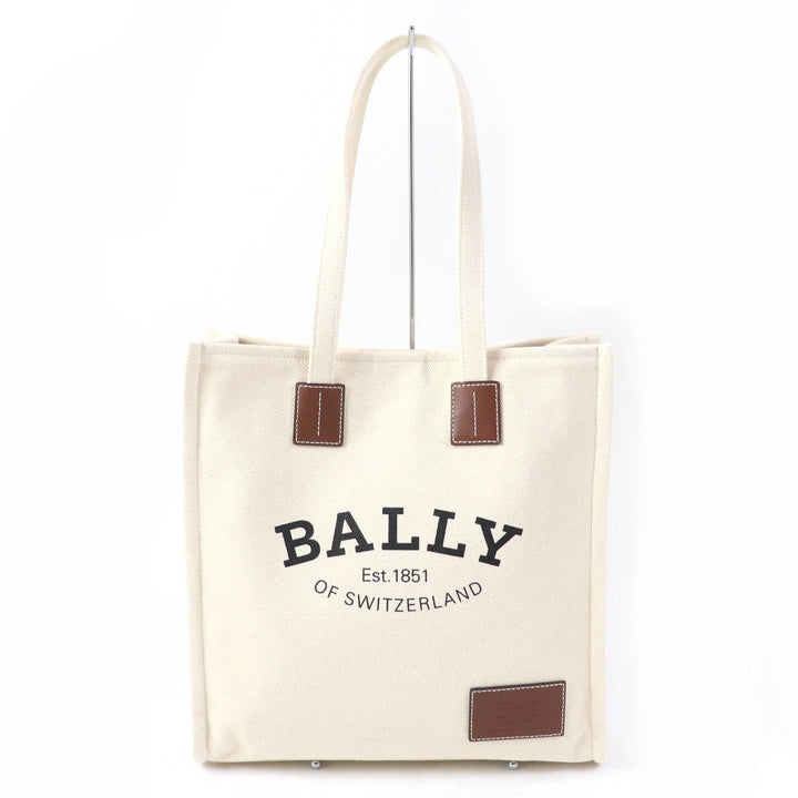 Bally CRYSTALIA ST Canvas Leather Tote Bag