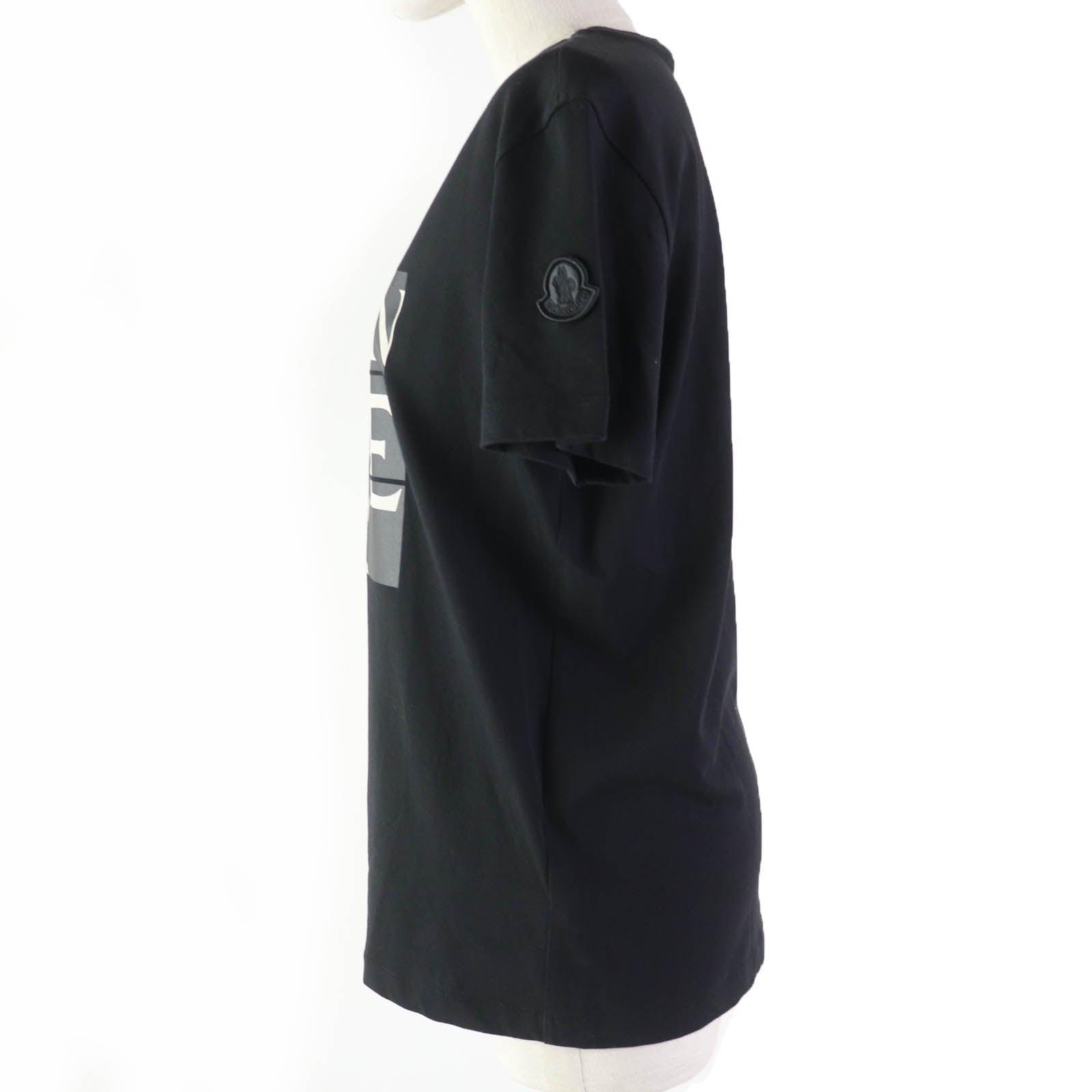 Moncler Cotton Logo Patch T-Shirt Black M