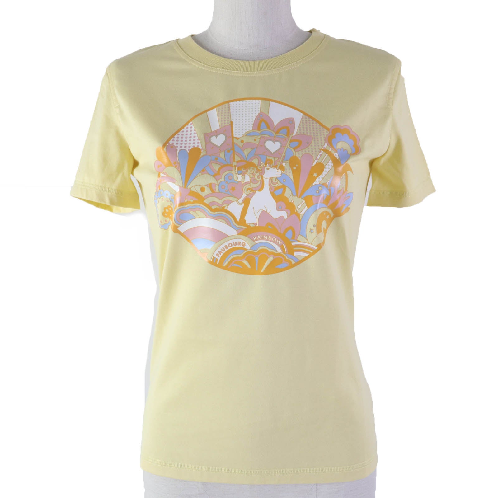 Hermes Cotton Short Sleeve T-shirt Yellow 34