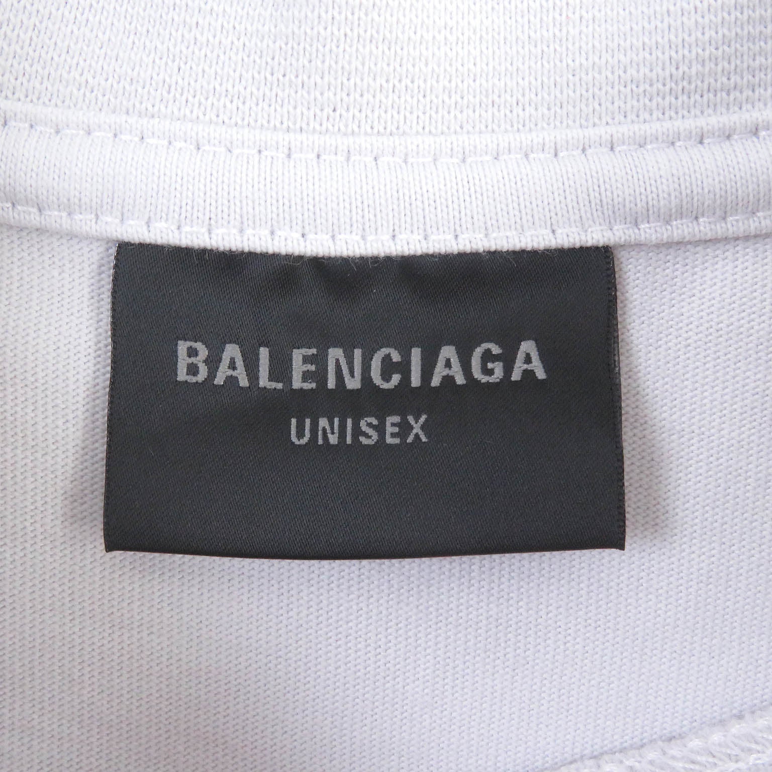 Balenciaga Distressed Logo Oversized T-Shirt