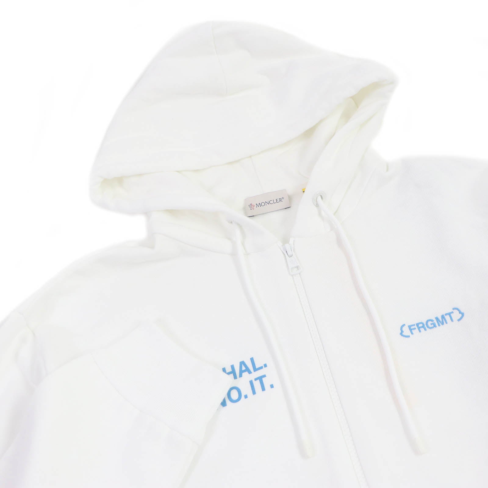 Moncler Genius Fragment Logo Patch Hoodie White L