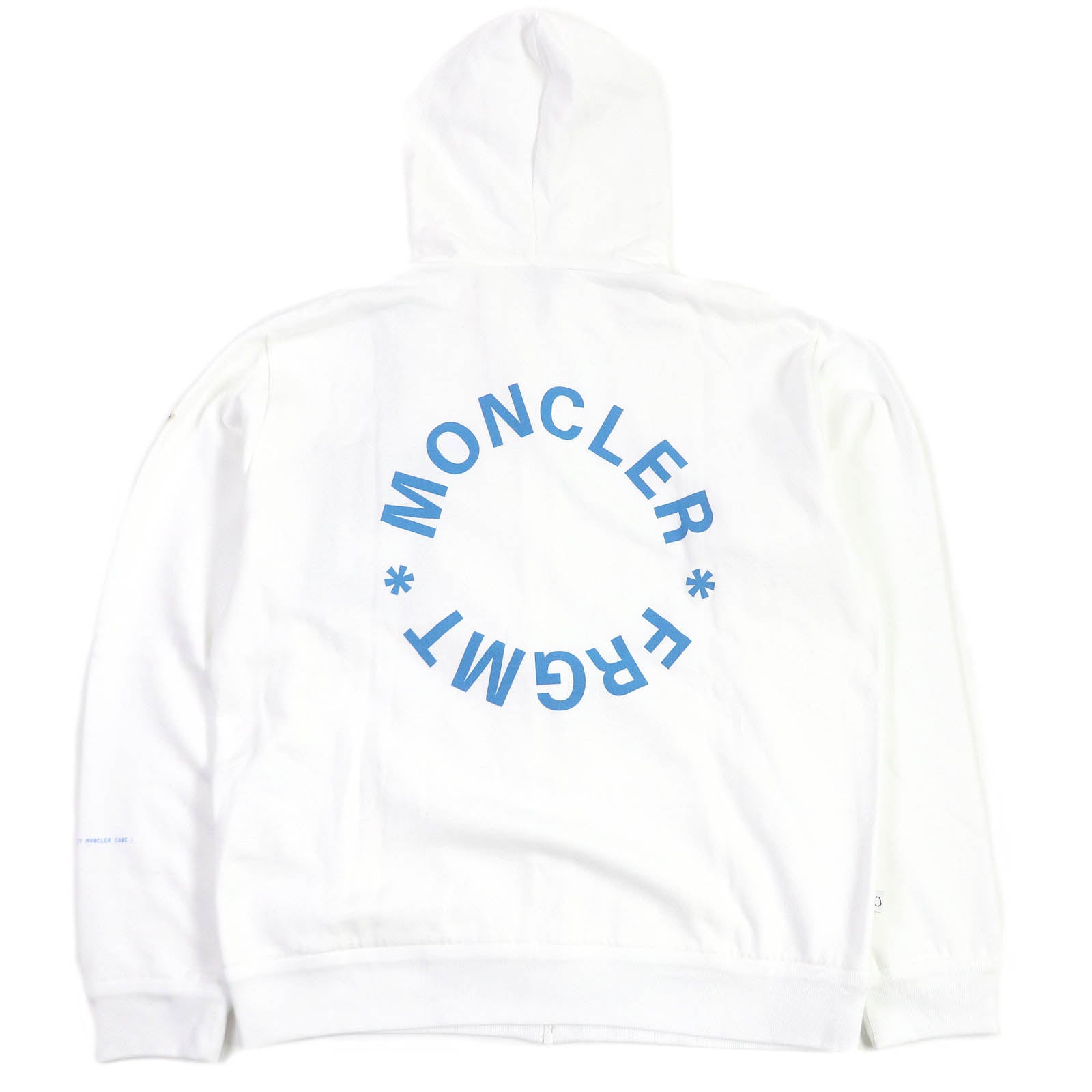 Moncler Genius Fragment Logo Patch Hoodie White L