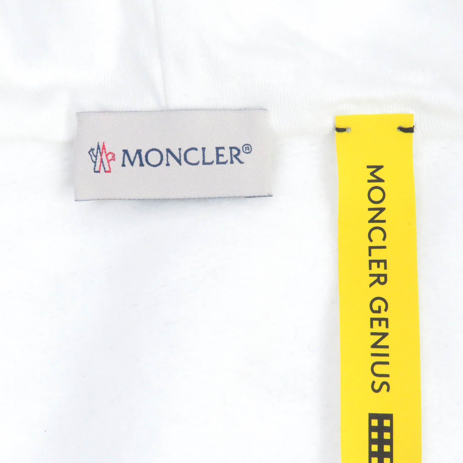 Moncler Genius Fragment Logo Patch Hoodie White L