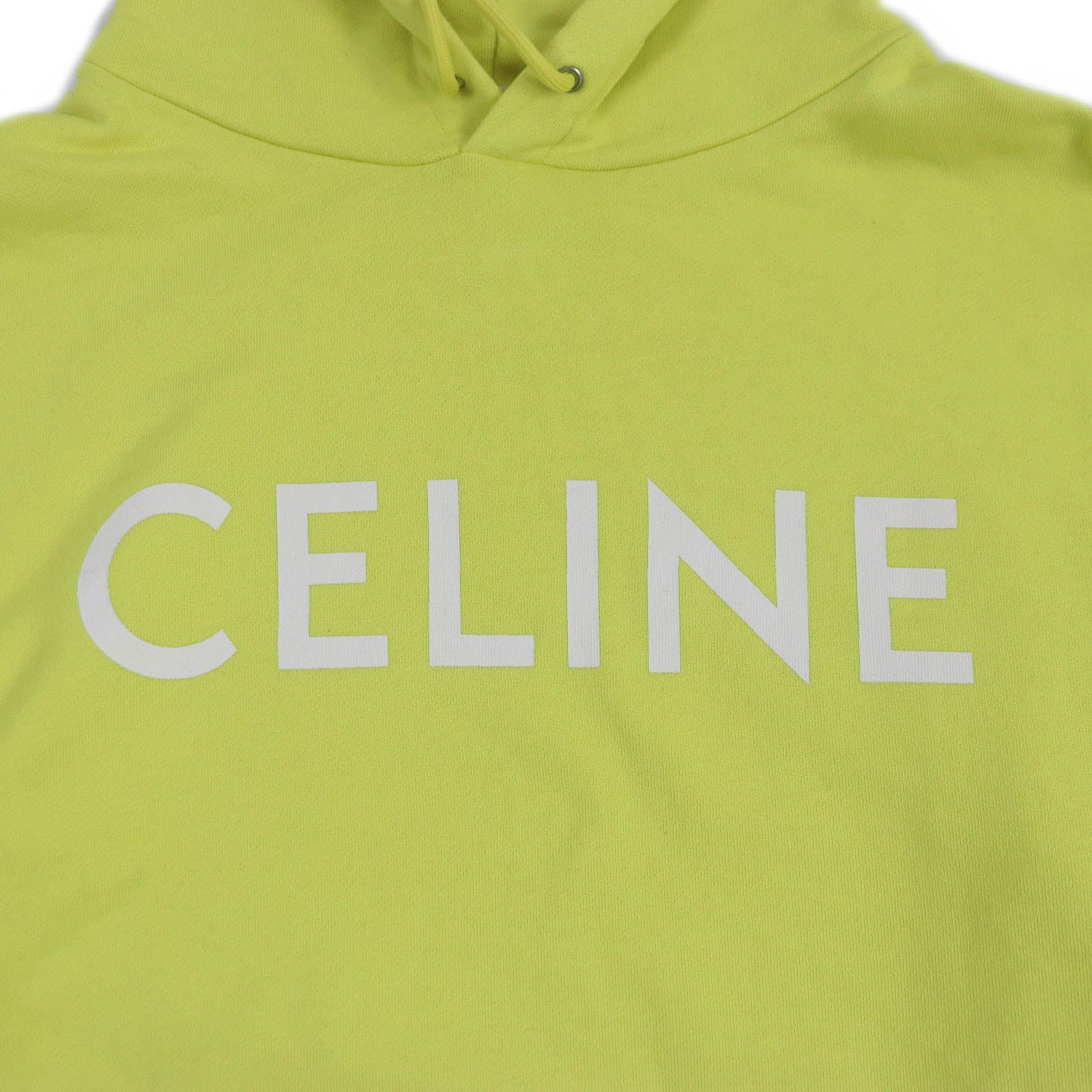 Celine Logo Print Cotton Hoodie Sweatshirt M