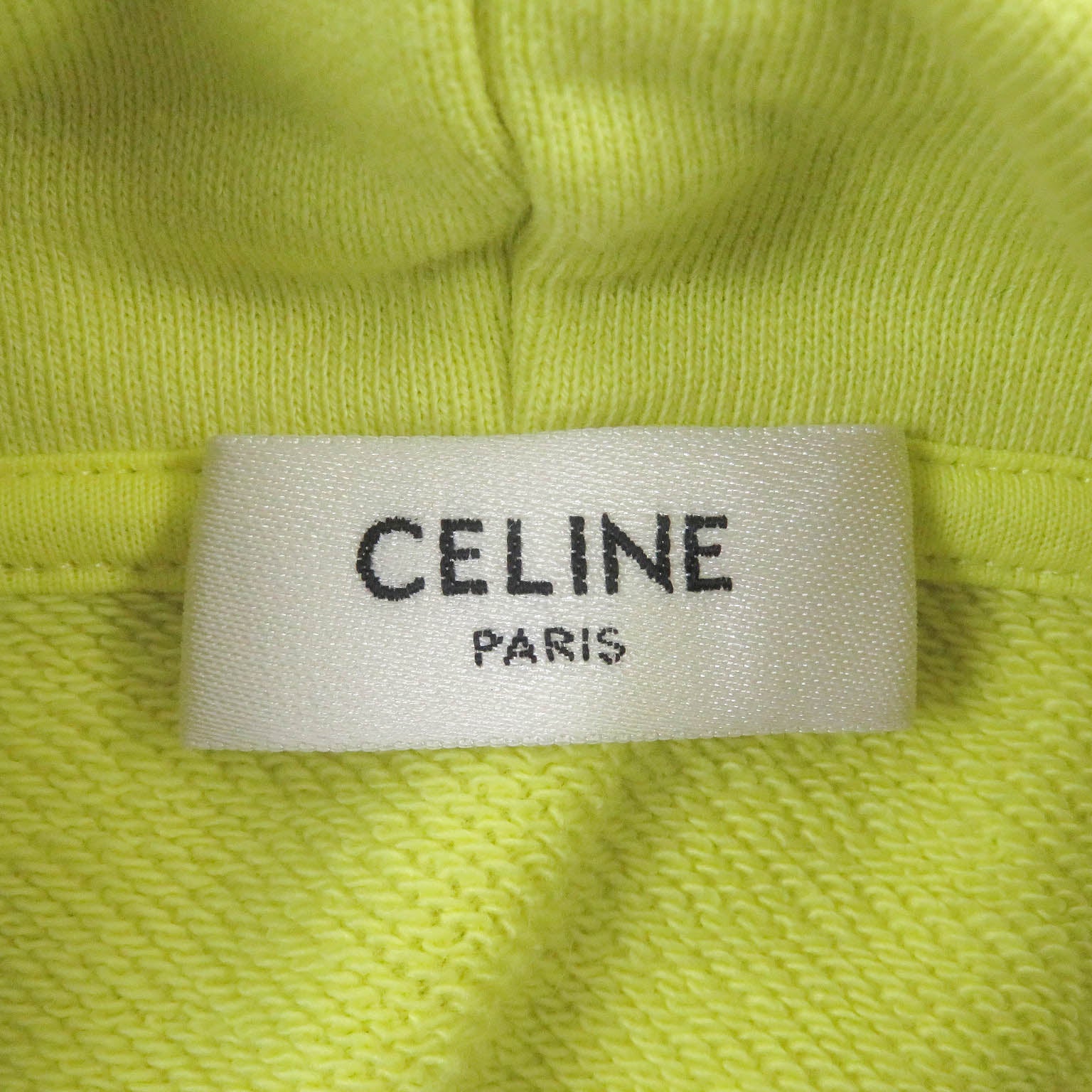 Celine Logo Print Cotton Hoodie Sweatshirt M