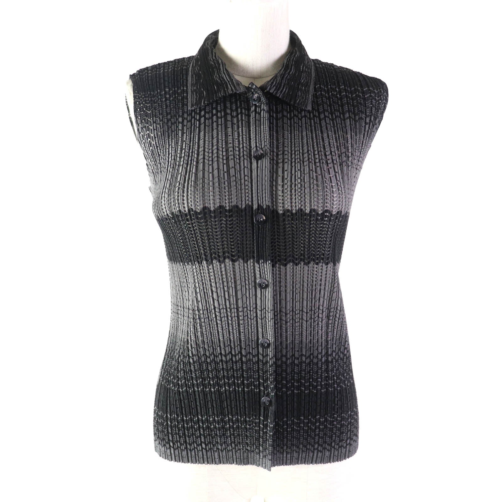 Issey Miyake Gradient Mesh Sleeveless Shirt