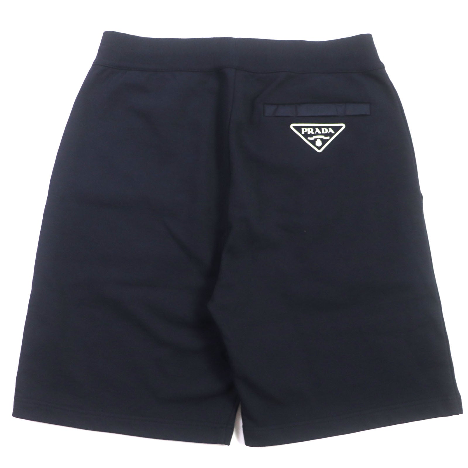 Prada Bermuda Cotton Logo Shorts Navy S