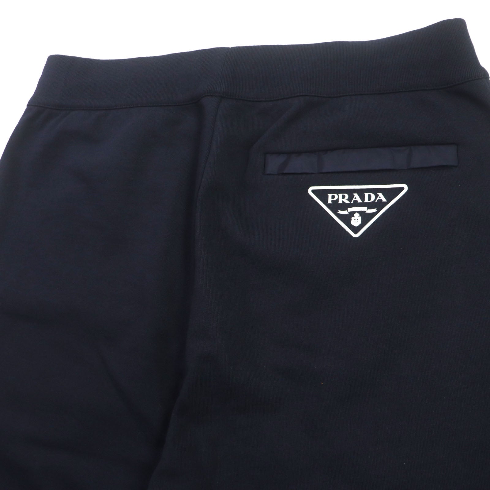 Prada Bermuda Cotton Logo Shorts Navy S