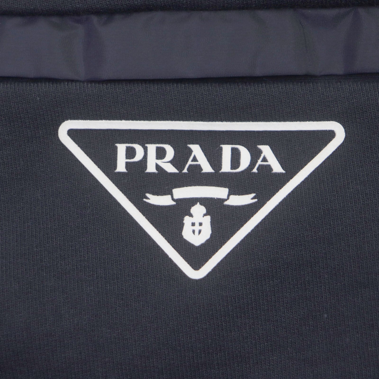 Prada Bermuda Cotton Logo Shorts Navy S