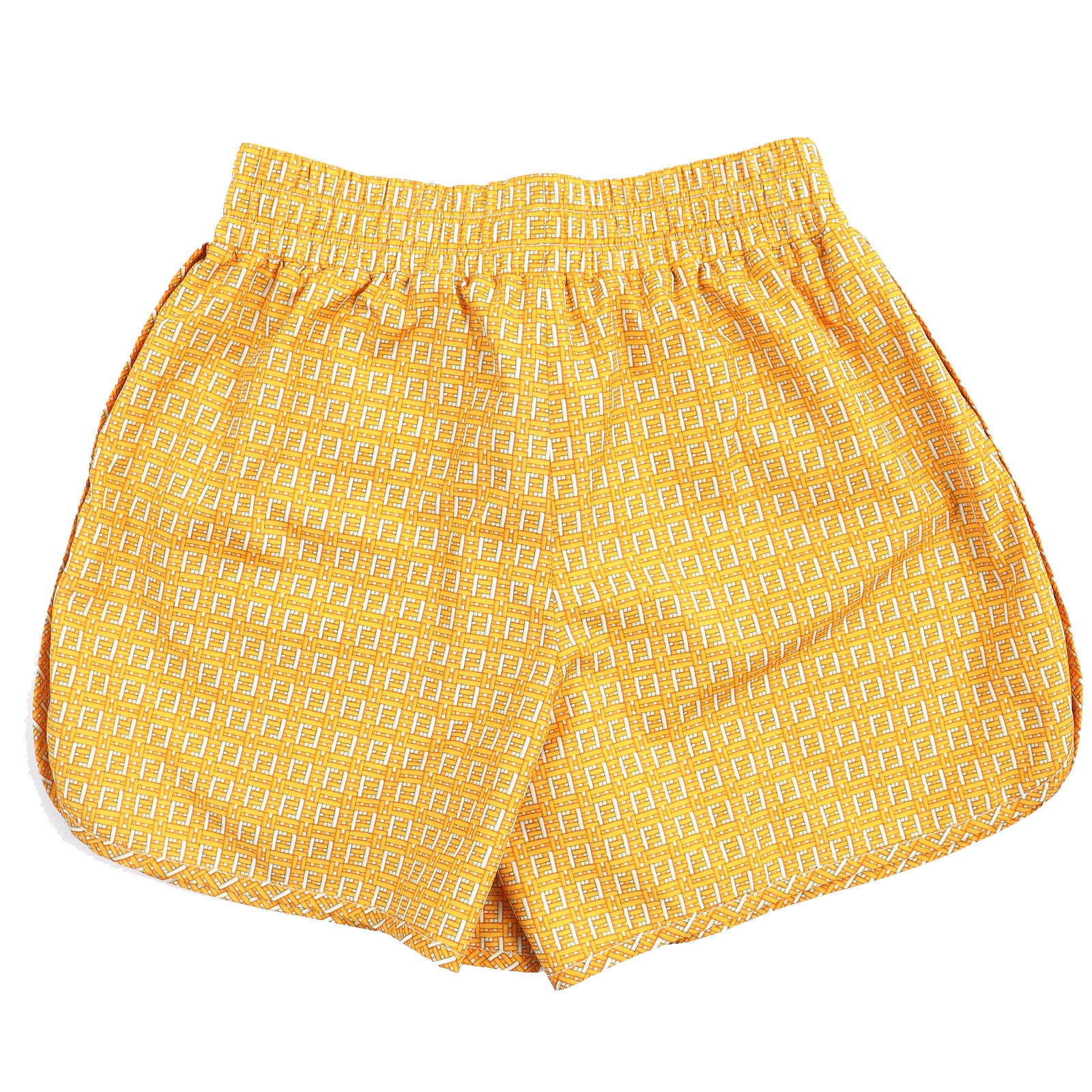 Fendi FF Logo Swim Shorts Yellow XS