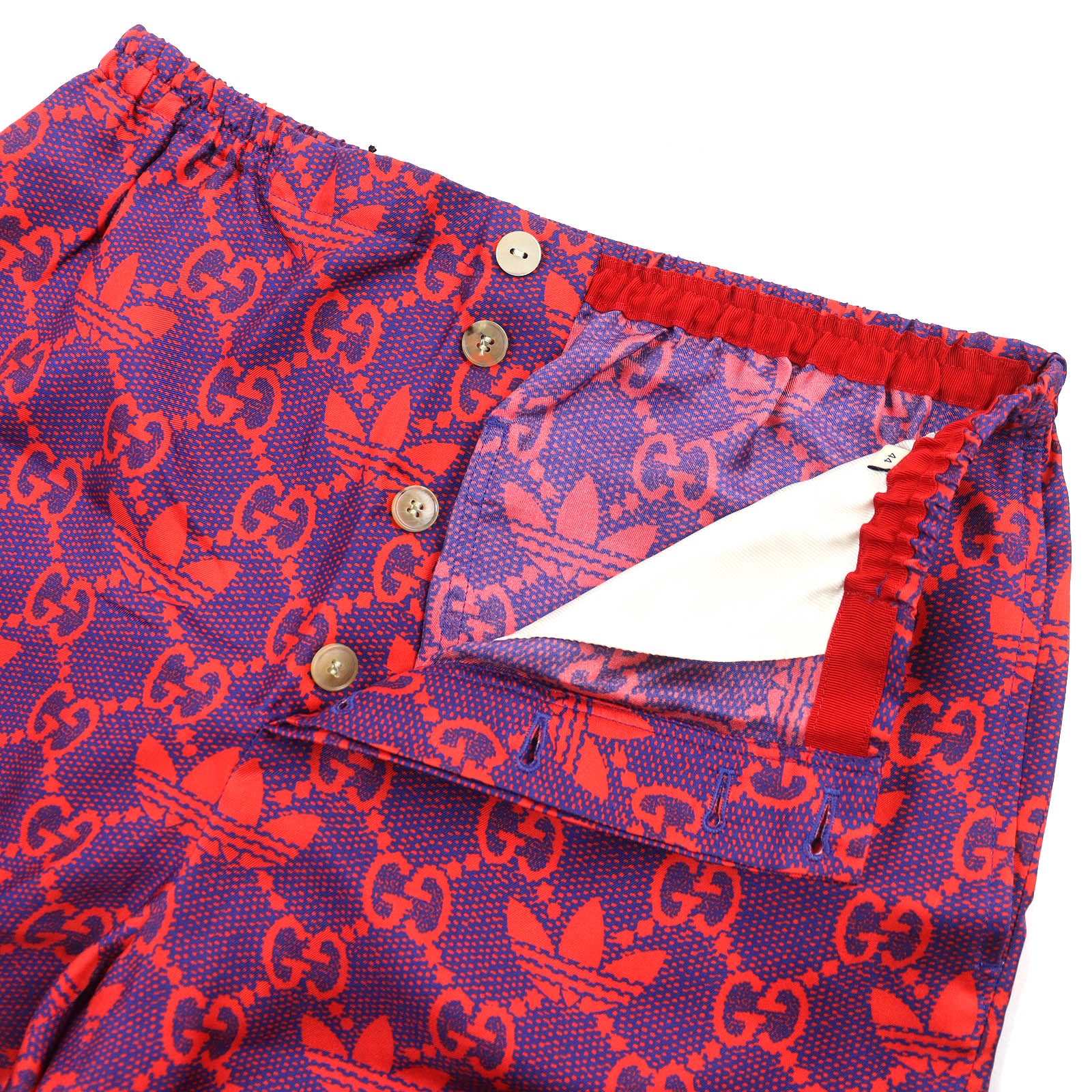 GUCCI adidas Silk Micro GG Shorts Red 44